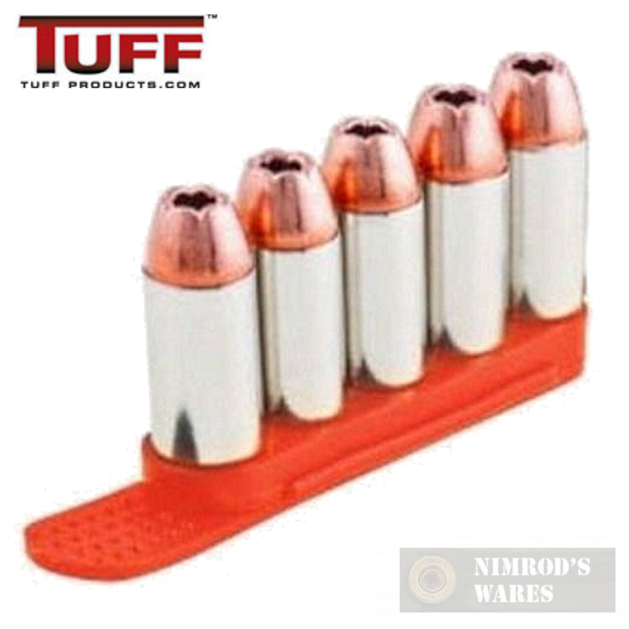 TUFF 7002OR5357 QuickStrips 5Rd .357 .38 .40S&W 6.8mm ORANGE 2Pk Reloader