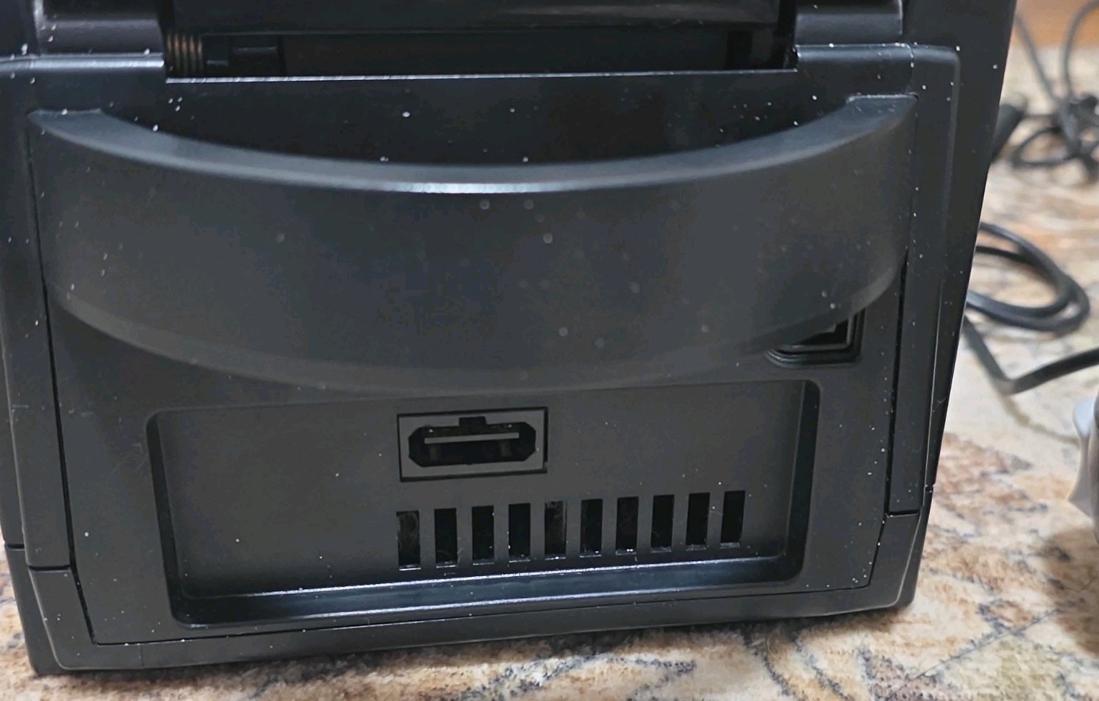 Nintendo Gamecube Black with 1 Controller Cables and Memory Card Tested