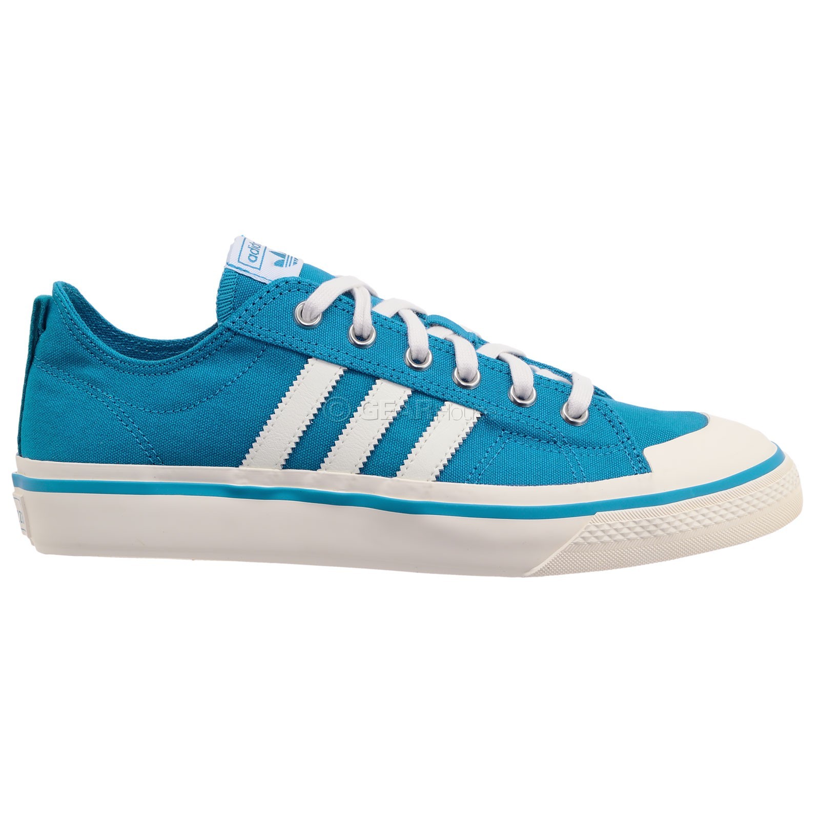 Adidas Originals Nizza RF 74 Mens Low Top Canvas Casual Shoes, Teal, Pick Size