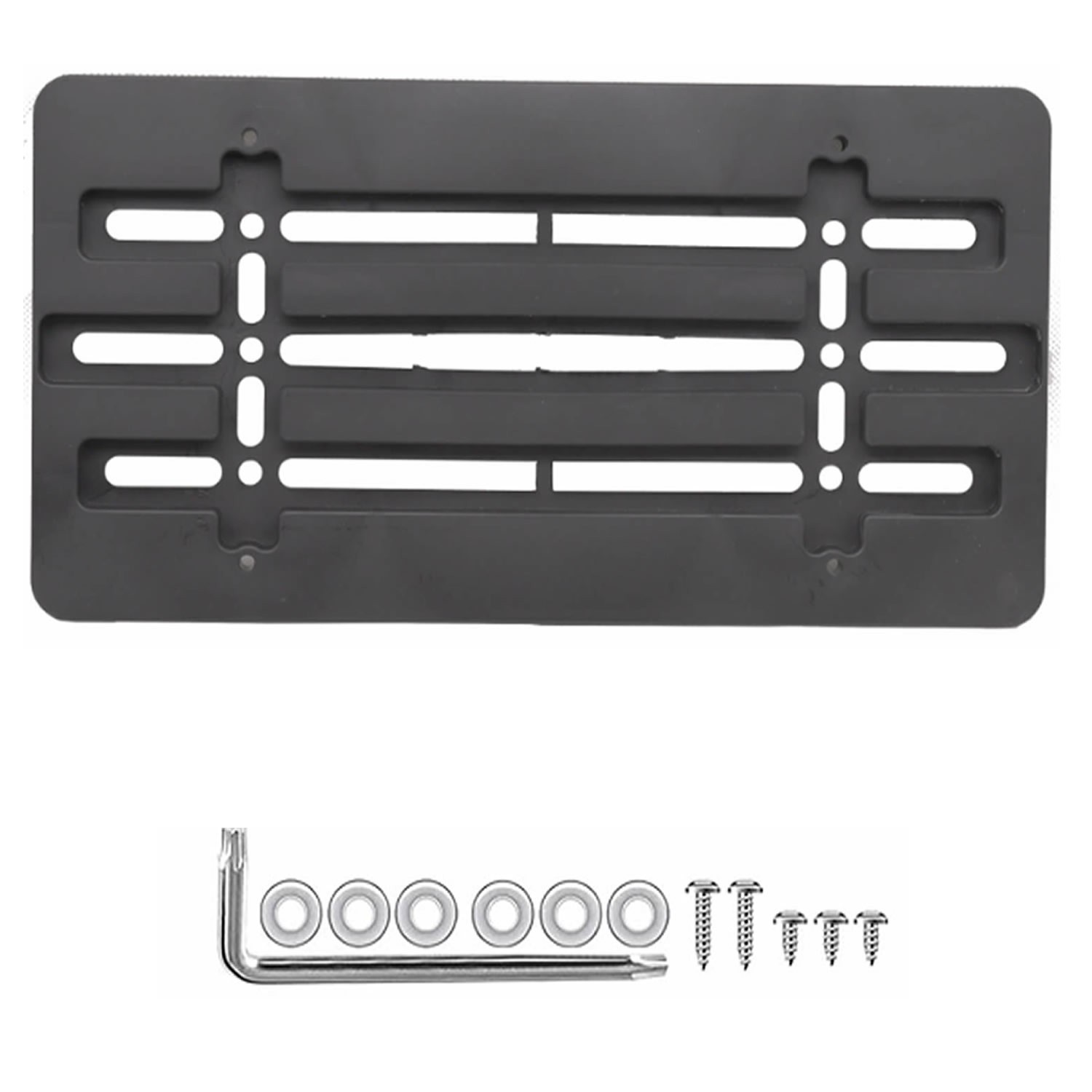 Front License Bumper Plate Bracket Holder Black Mounting For Toyota Corolla