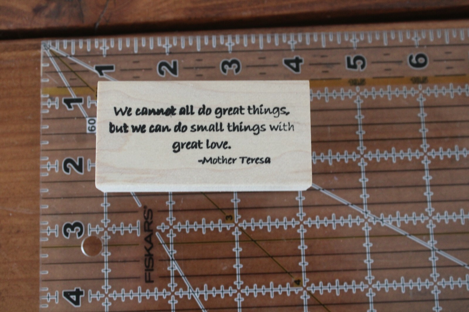 NEW Stampotique CAROL'S COLLECTION WE CANNOT ALL DO GREAT THINGS Rubber Stamp C