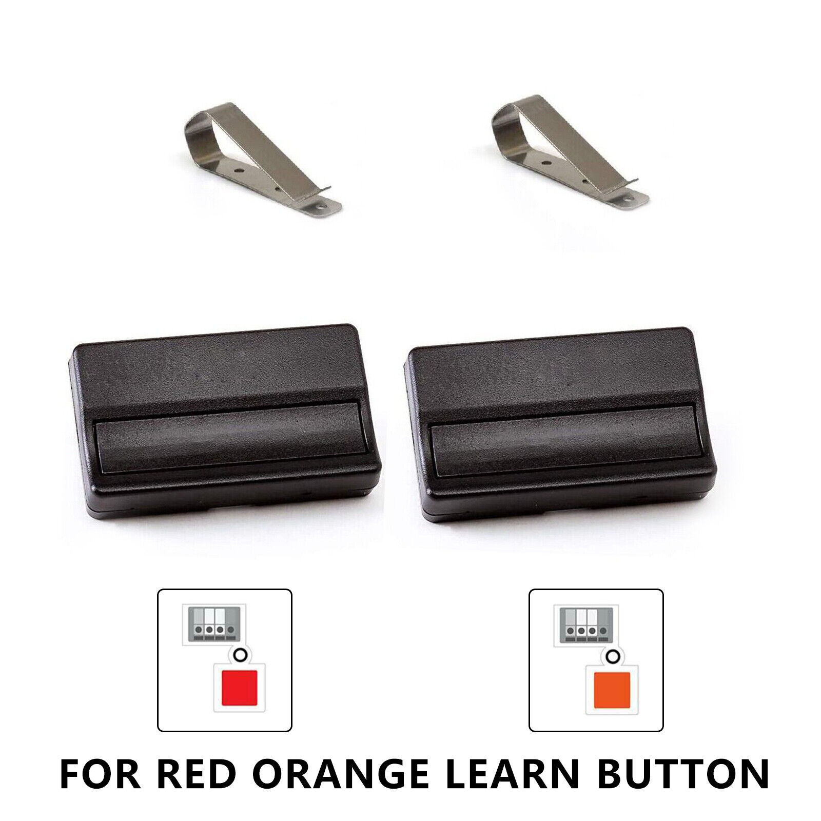 2pcs 971LM 972LM 950CB Remote for Red/Orange Learn Button Garage Door Opener