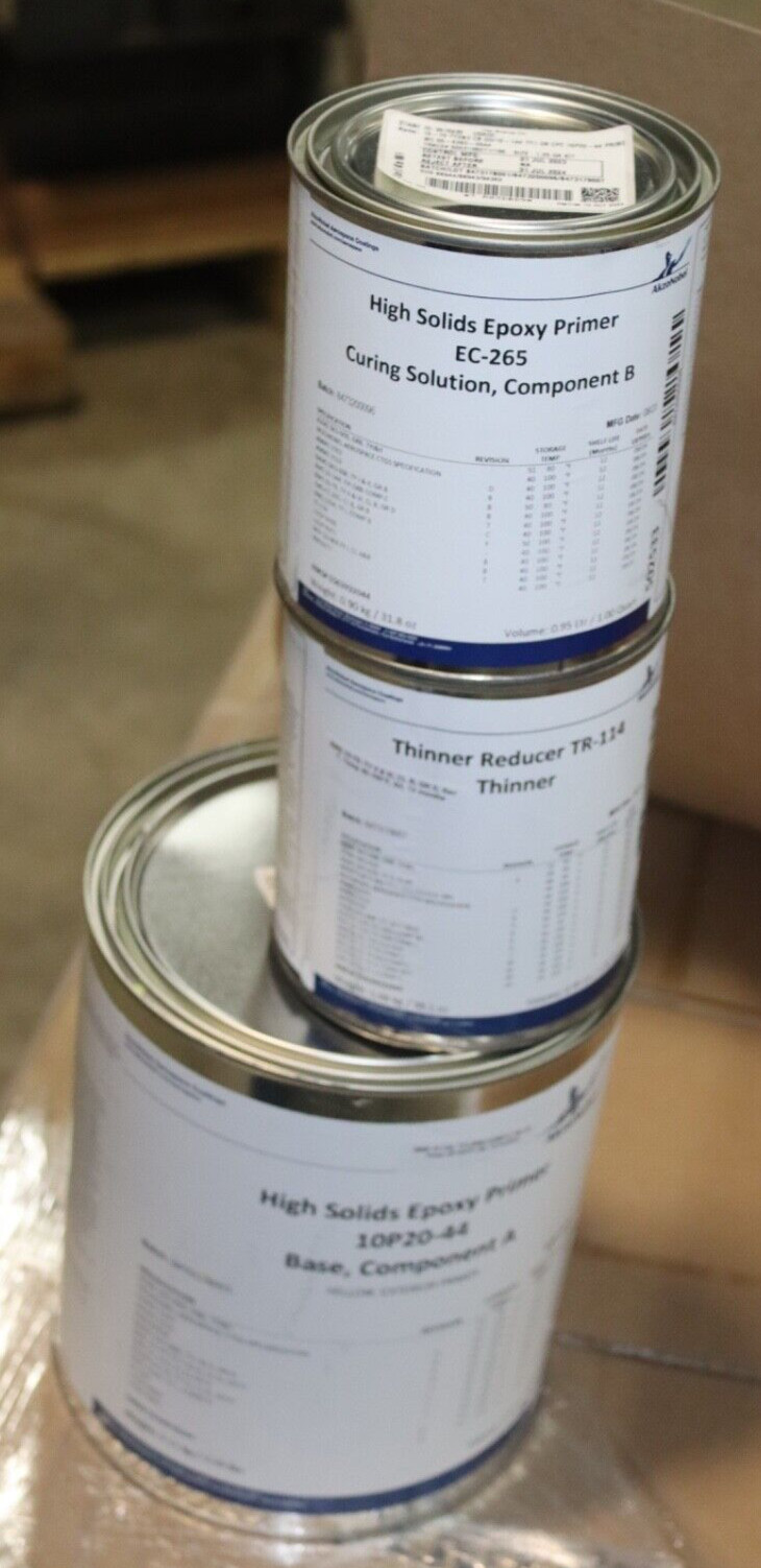 AkzoNobel Yellow Epoxy Primer Exterior Paint Coating 1 GALLON HIGH SOLIDS KIT