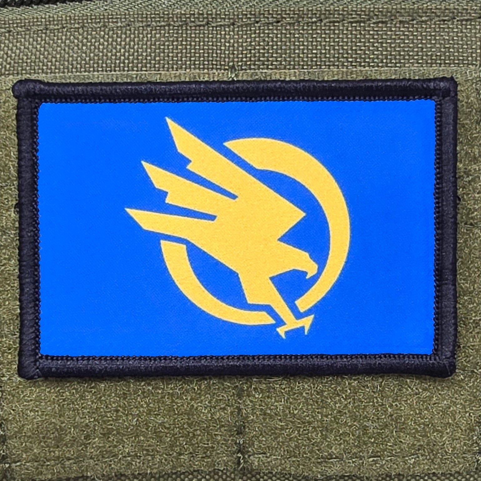 Global Defense Initiative Patch Moral Tactical Meme Military Hook & Loop 3x2