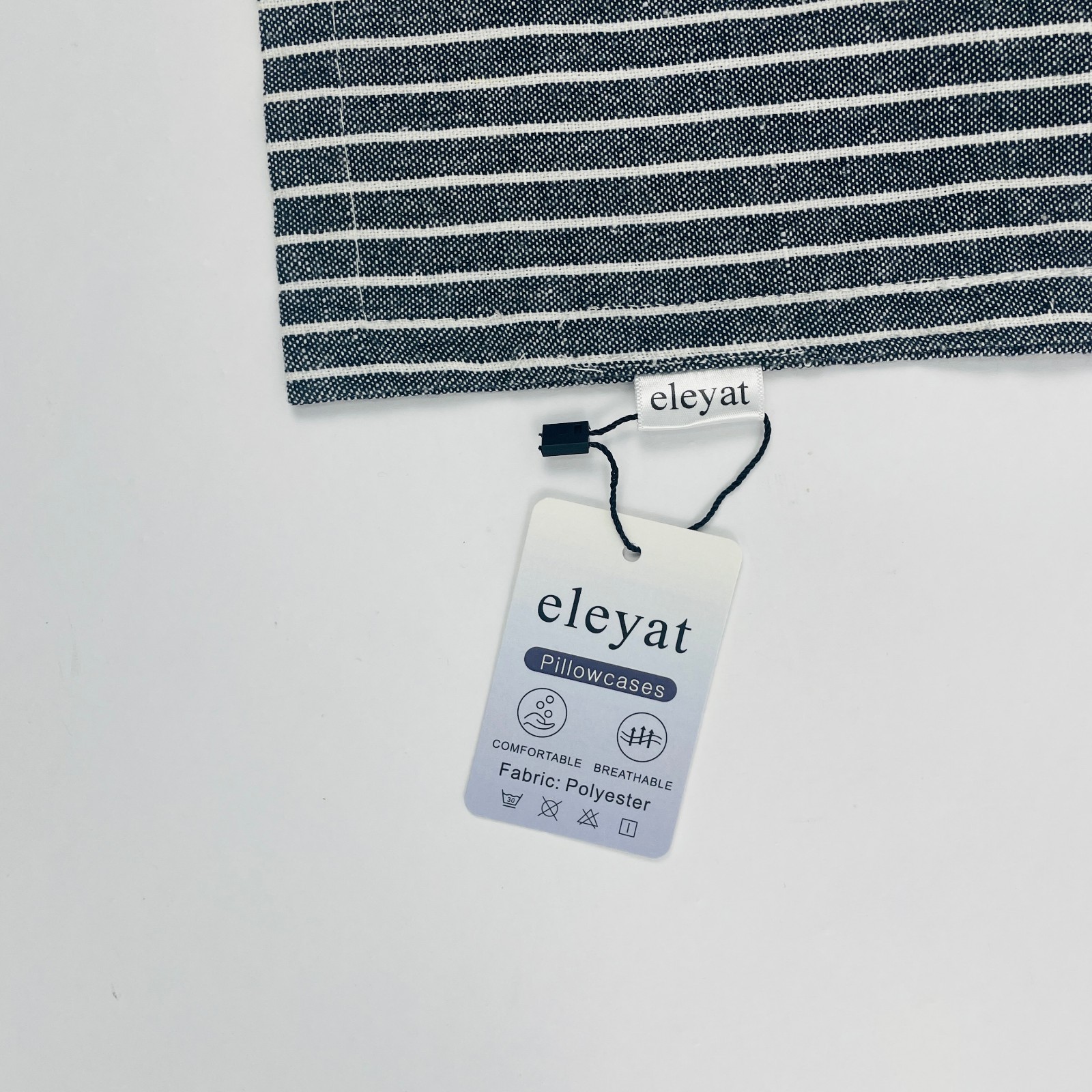 eleyat Polyester Fiber Pillow Case 1 Pack Striped Pillowcase