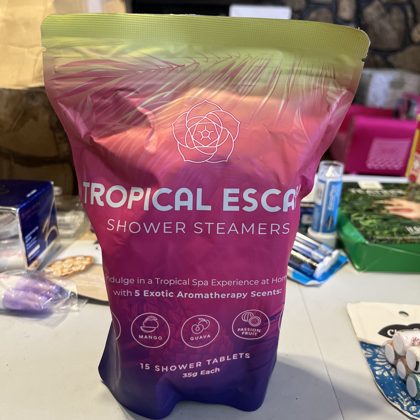Tropical Escape Shower Steamers 15 Shower Tablets