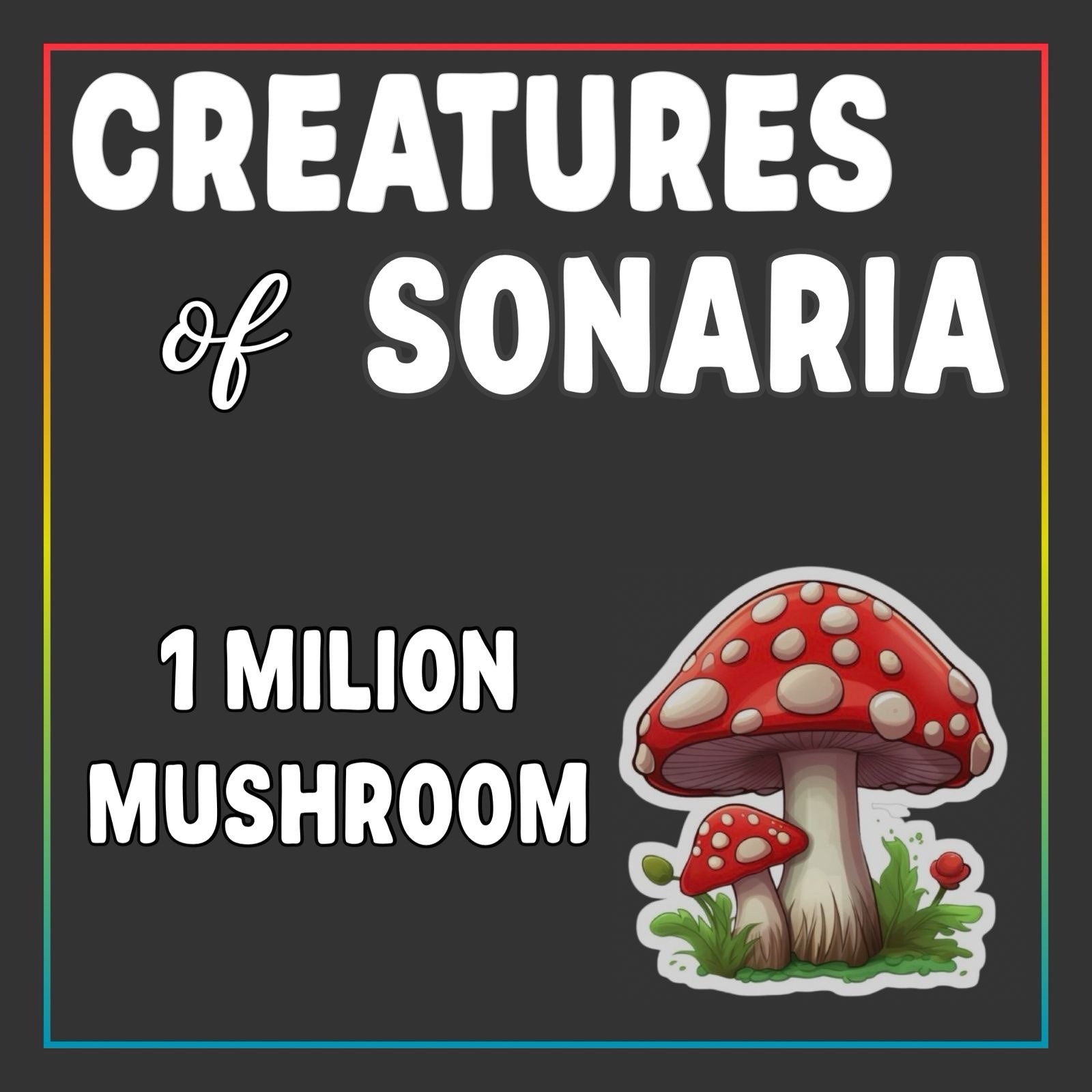 Creatures Of Sonaria - 1M Mushrooms !! Fast Delivery