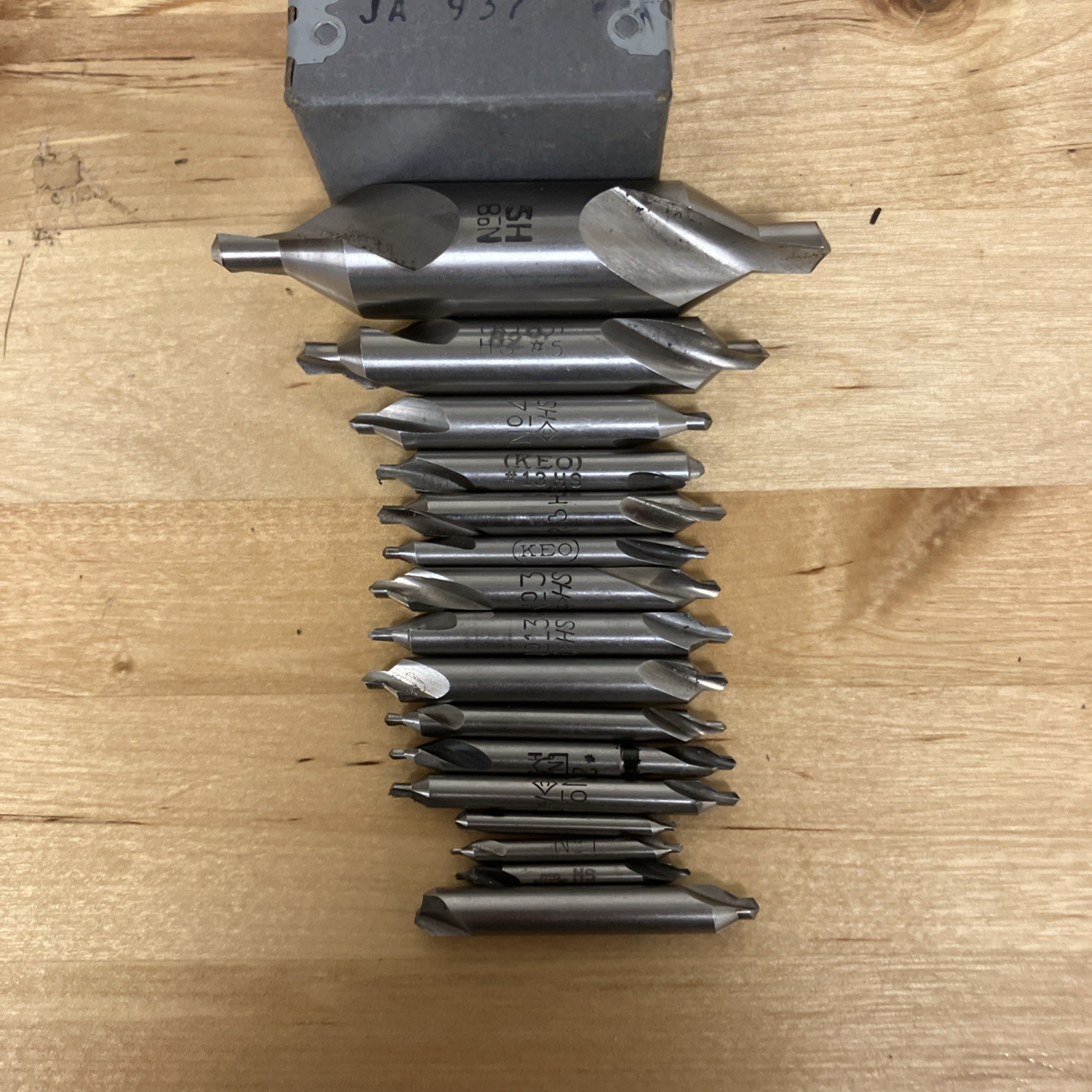 Lot Of 16 Mixed Combined Center Drill Countersink Bits KEO & HS