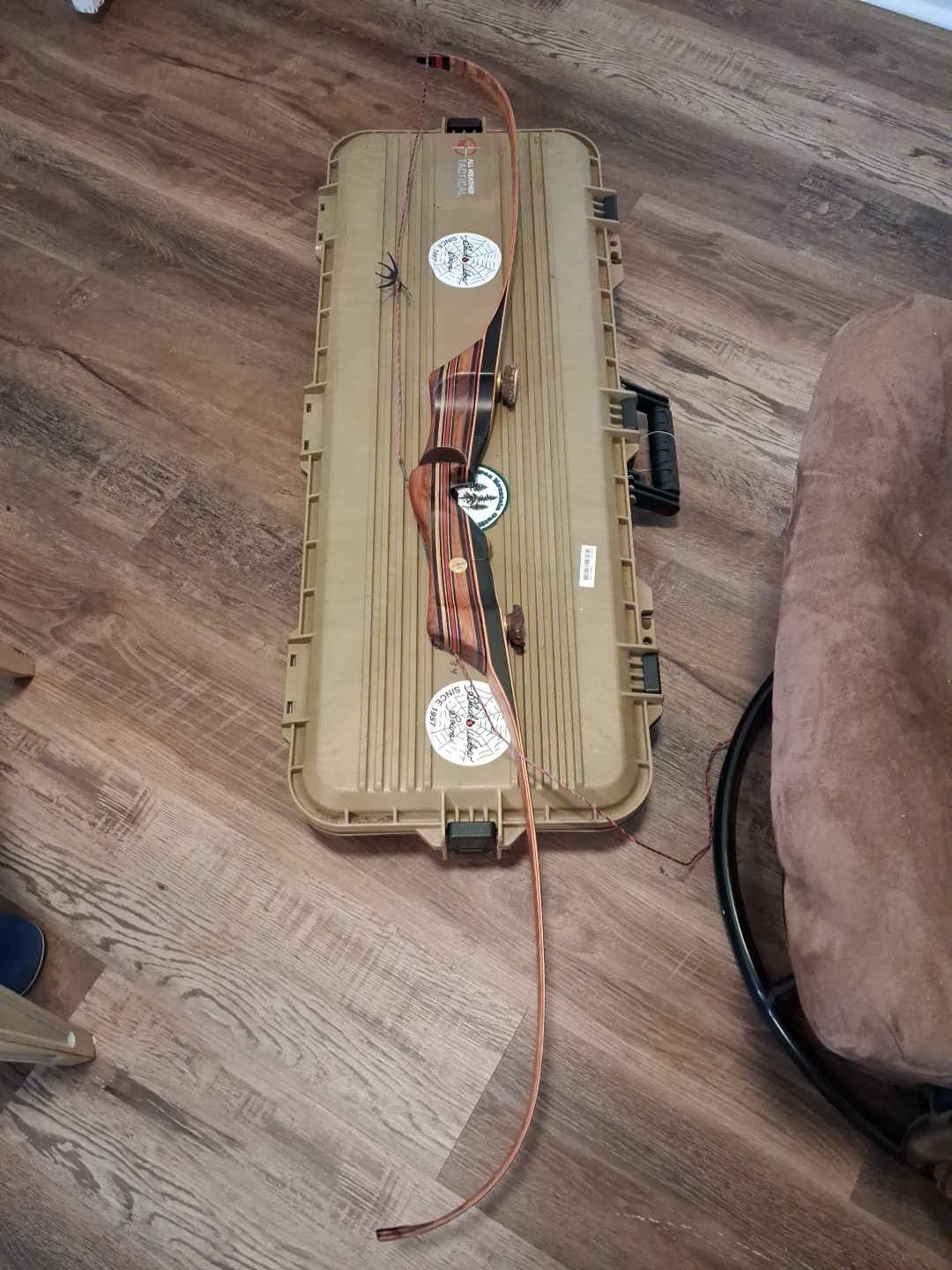 Black Widow Bows Recurve,  60", #33 @ 28" PSAX-Exotic TD, Olive Ash