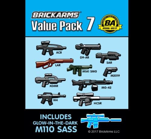 BrickArms 11 Piece Value Pack V7 Weapons for Plastic Construction Figures NEW