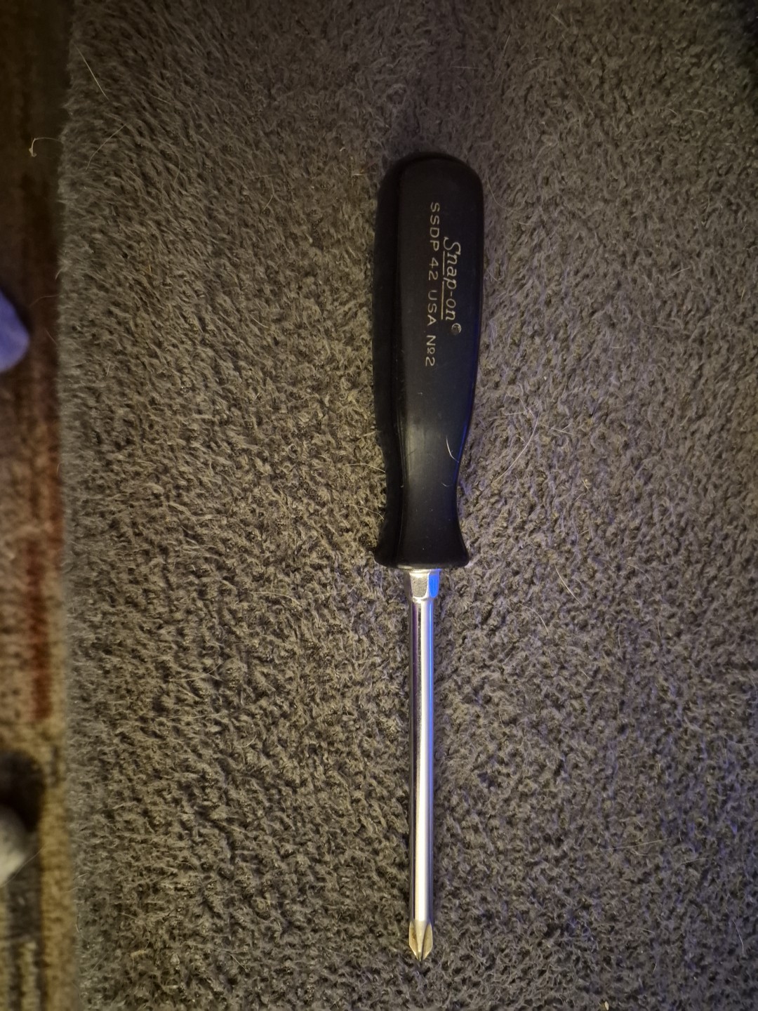 Snap-on Tools  #2 Phillips Tip Screwdriver, Black Shaft/Handle, SSDP42