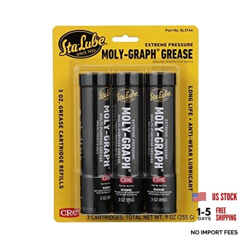 Moly-Graph Extreme Pressure Multi-Purpose Grease SL3144  3 Oz Cartridge 3 Pack