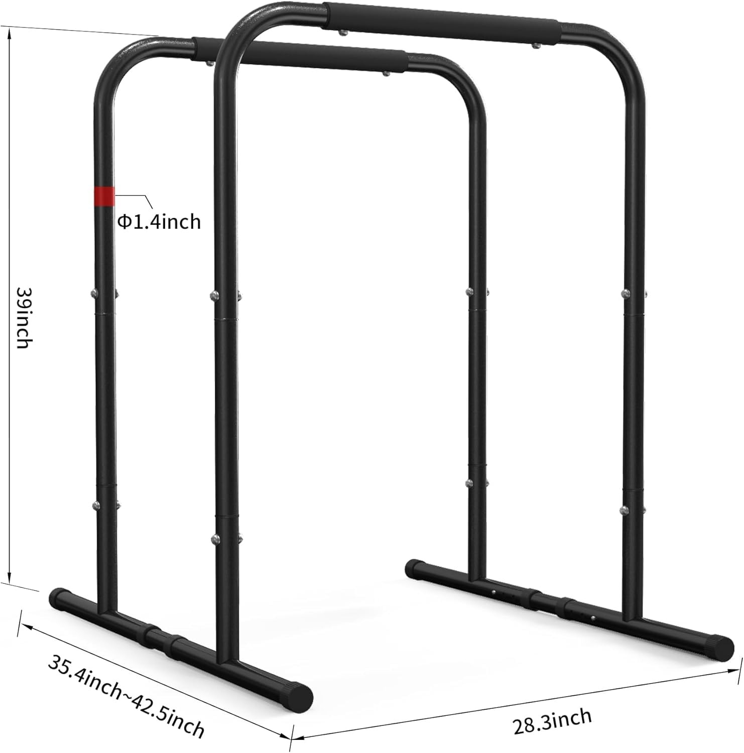 Pull Up Dip Station Strength Training Dip Stands Station Tricep Dips Push-Ups...