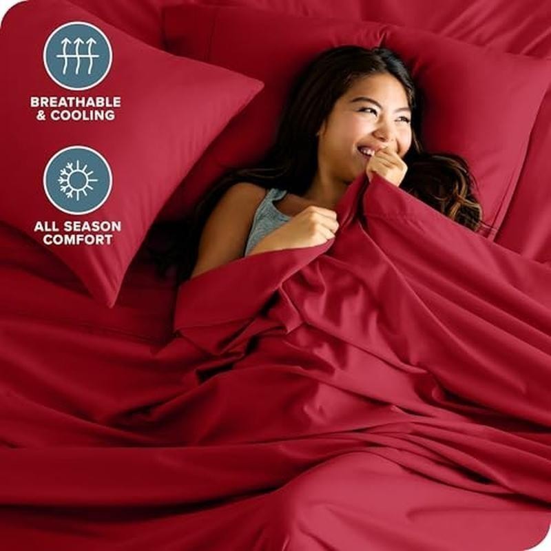 Ultra Soft Microfiber Full Bed Sheet Set Deep Pockets 4 Piece Easy Care New
