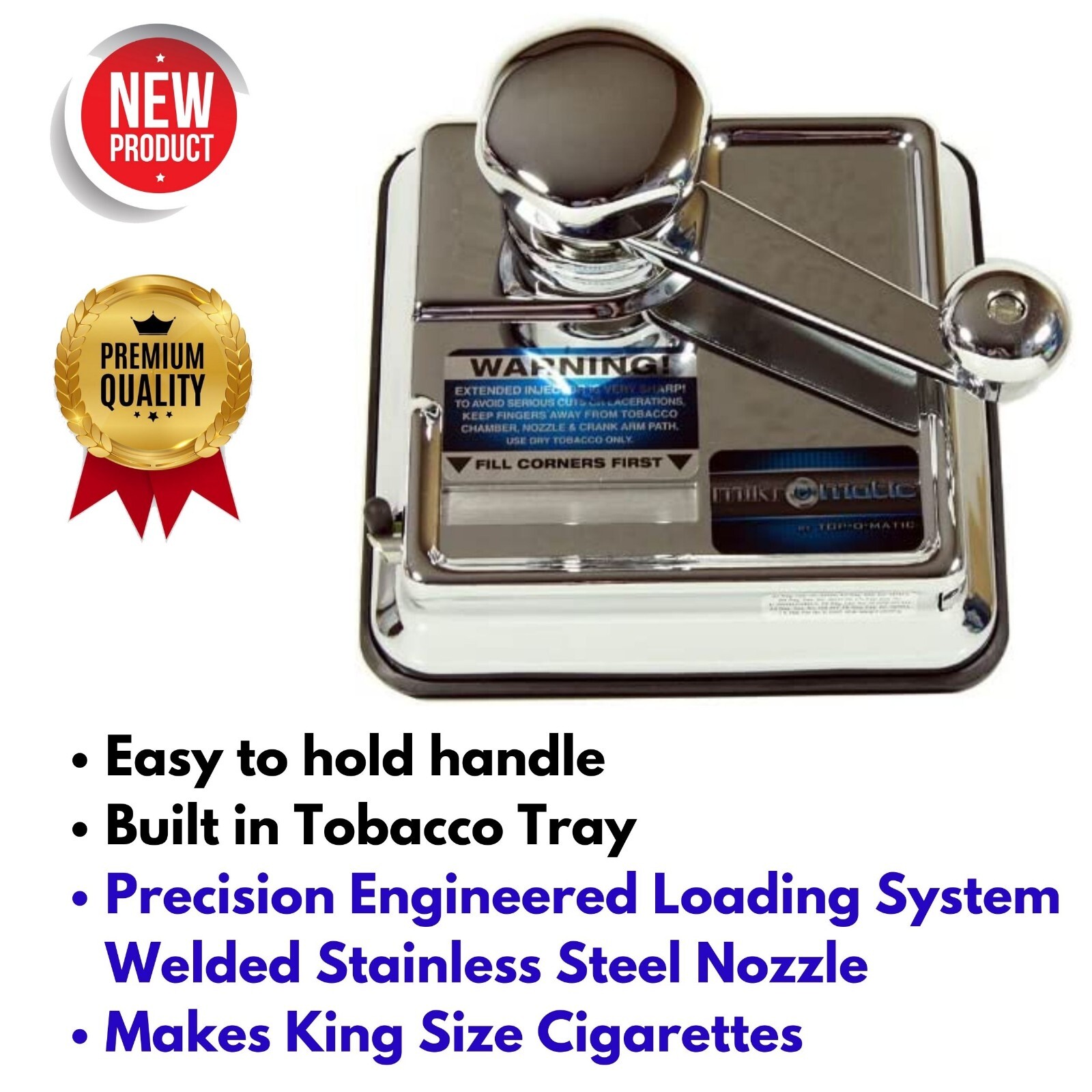 Portable Cigarette Tube Injector Tobacco Rolling Machine Hand Operation