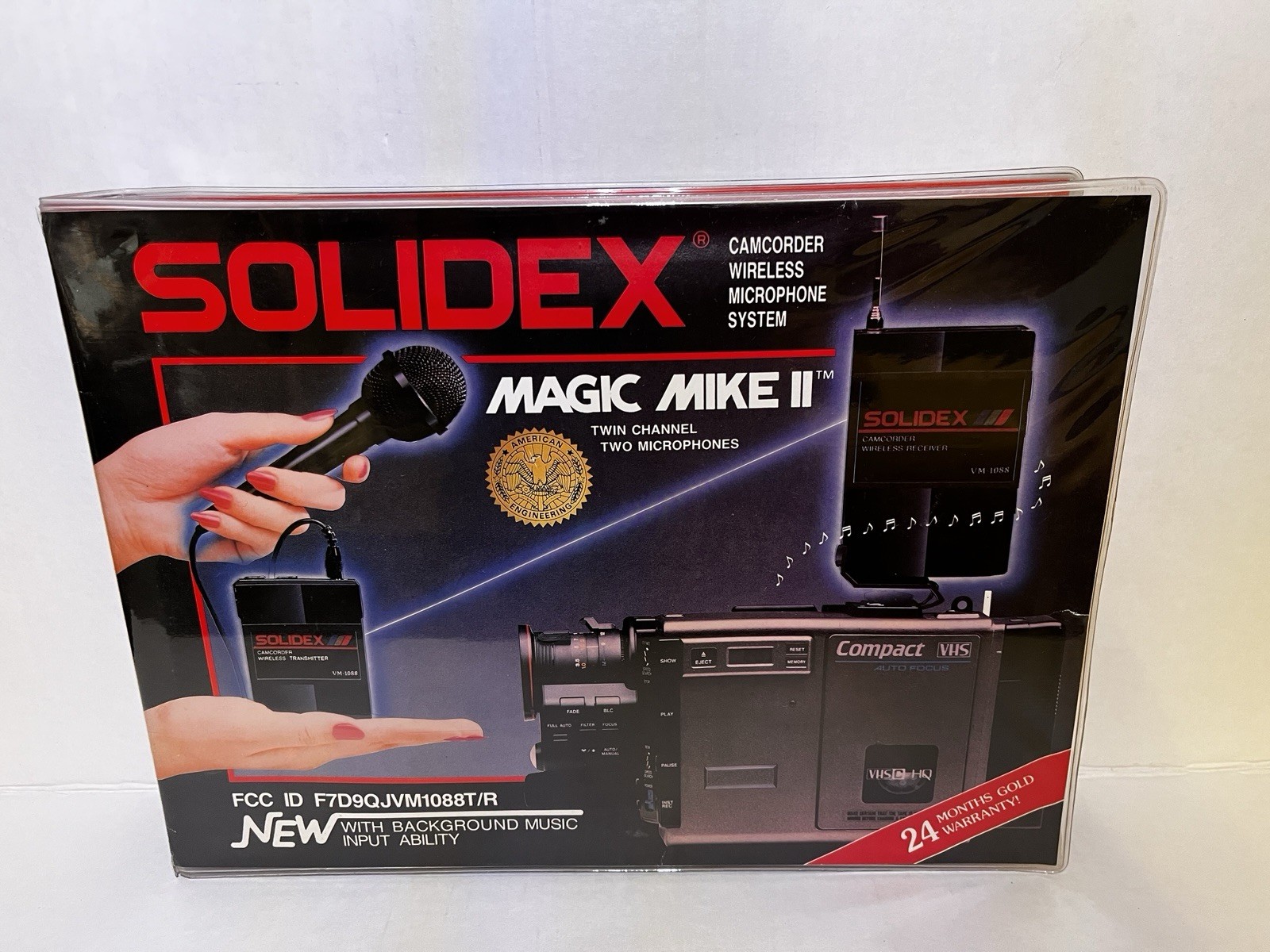 Vintage Solidex Camcorder Wireless Microphone System Magic Mike II Twin Channel