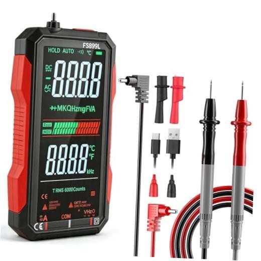 USB Rechargeable Digital Multimeter Smart Automatico True Rms Professional USB