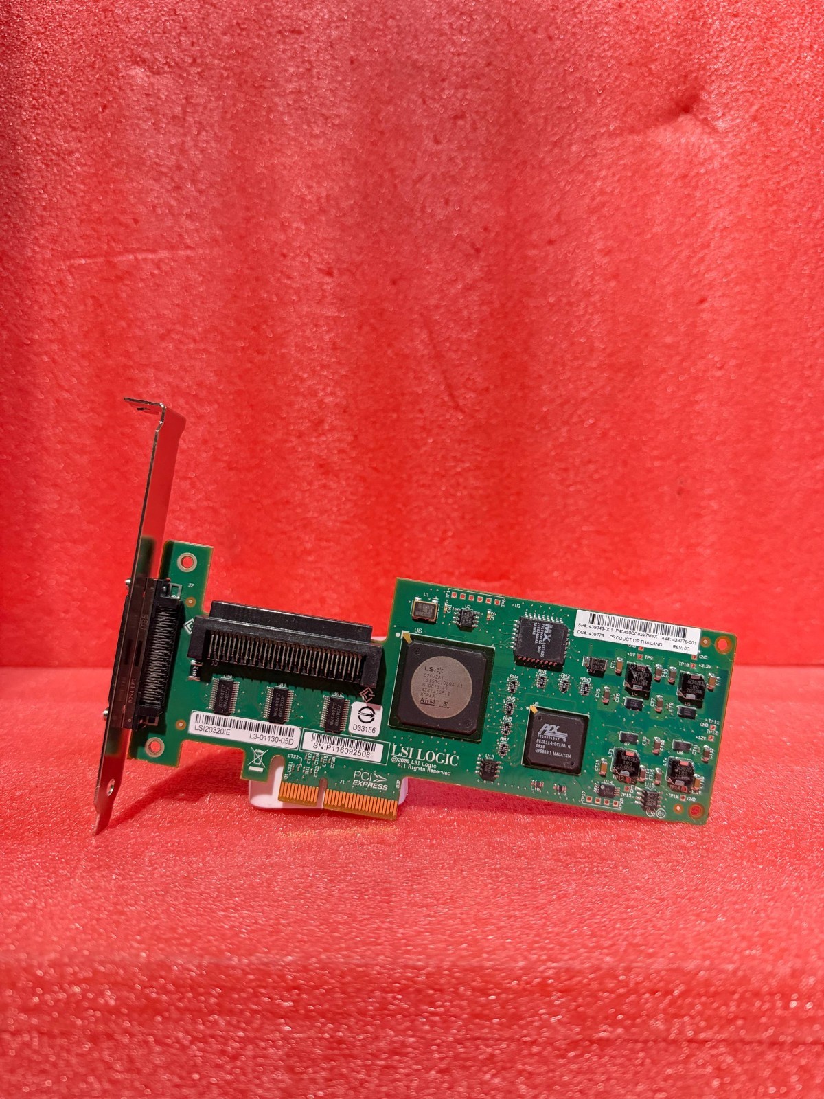LSI Logic LSI20320IE L3-01130-05D Controller Card PCIe SCSI 439946-001