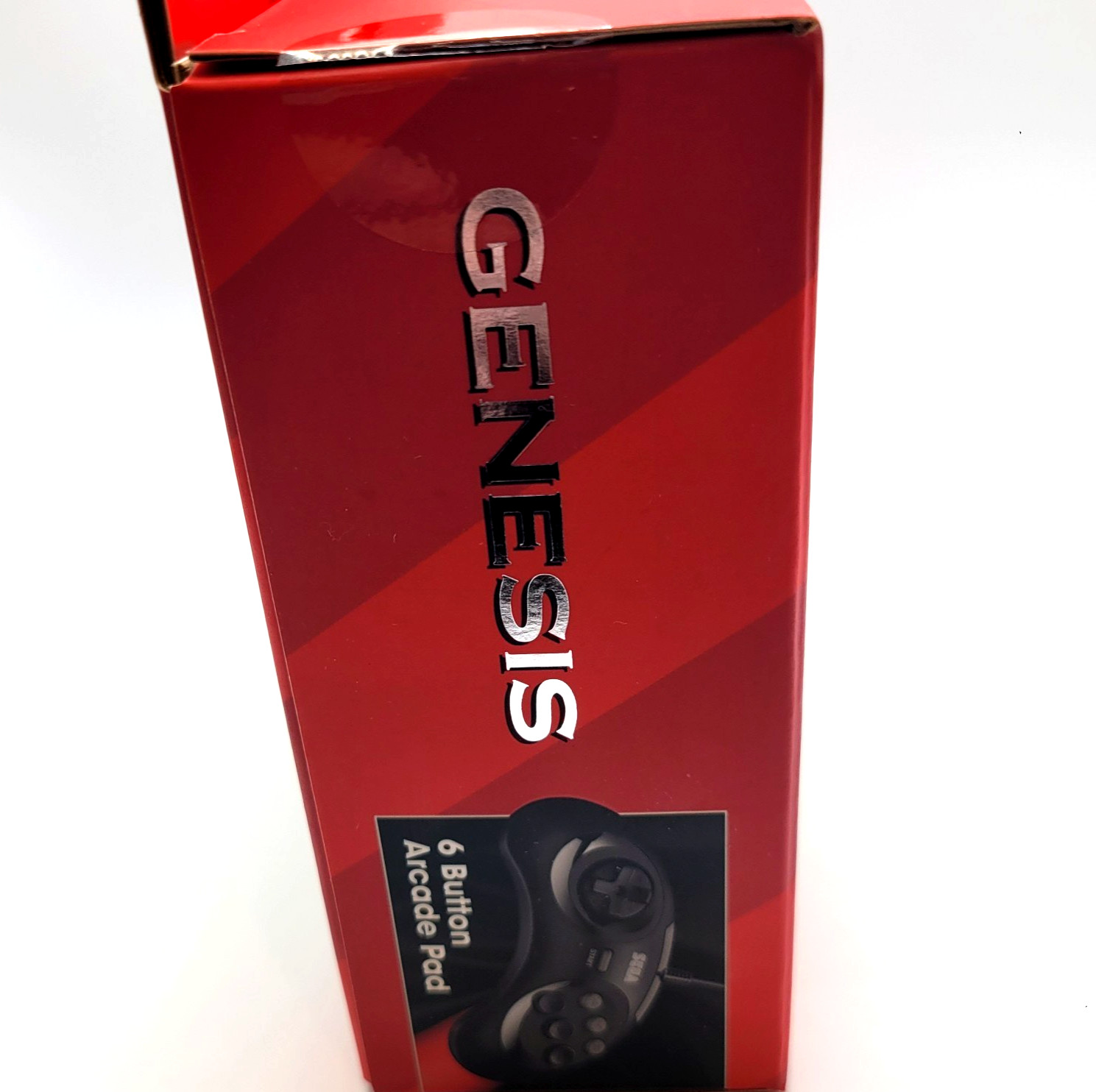 Retro-Bit Official Sega Genesis Controller 6-Button Arcade Pad - Black
