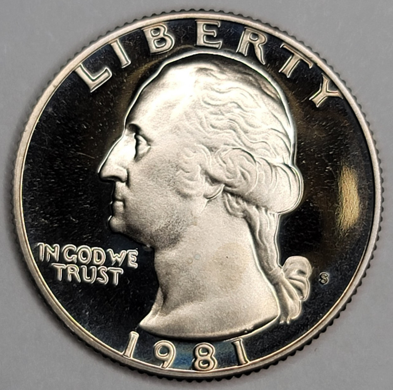 1981 S Gem Proof DCAM Washington Quarter CN-Clad