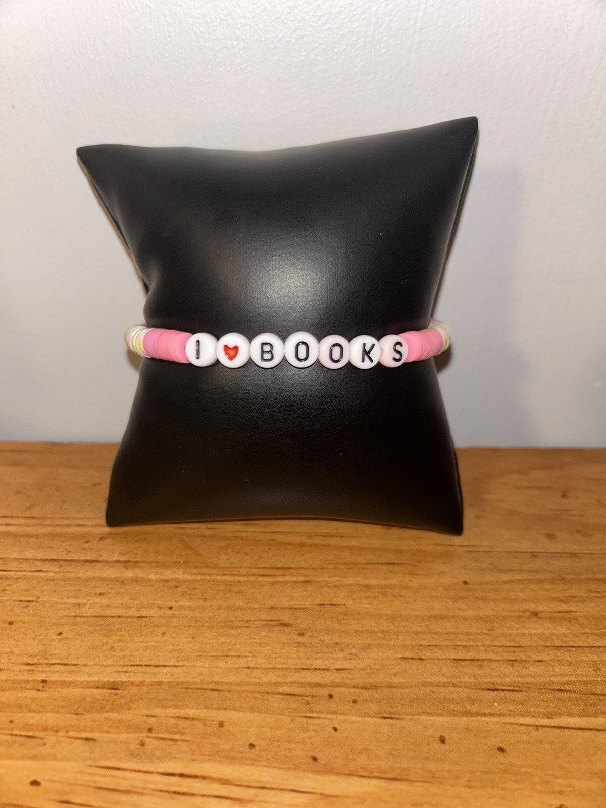 I Love Books Heishi Bracelet