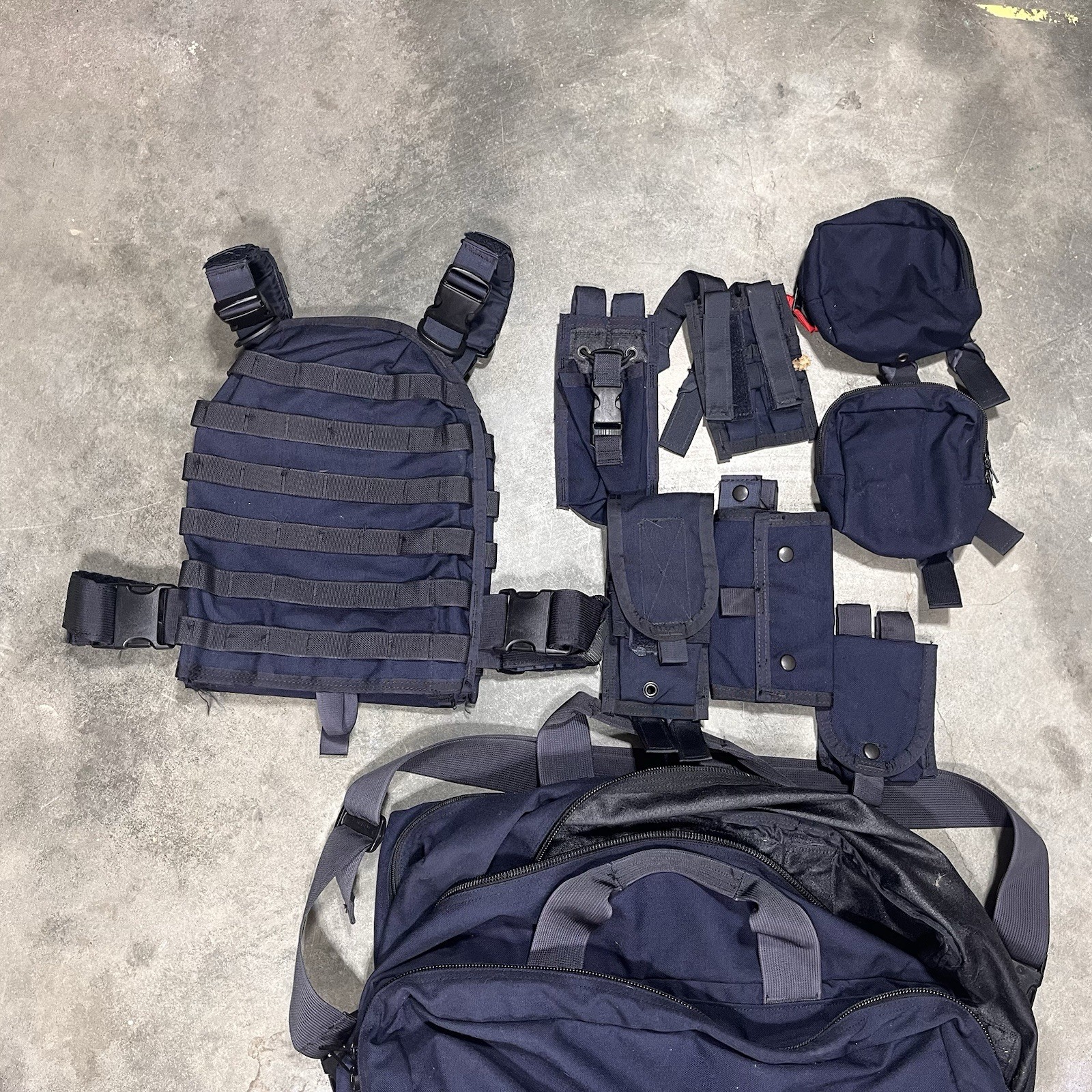MSA Paraclete HPC Hard Plate Carrier Large Blue Department of Homeland Security