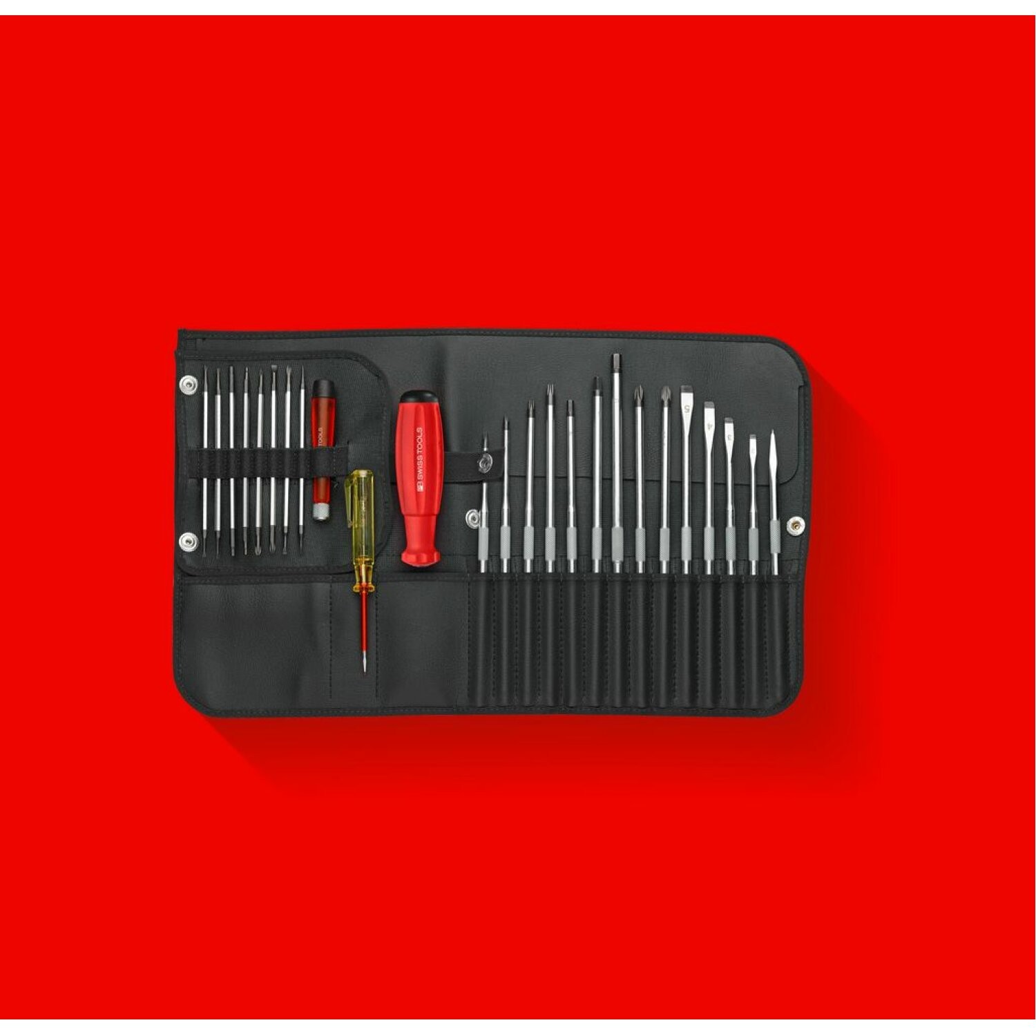 PB Swiss PB 8515 SwissGrip Interchangeable Blade Screwdriver Set, w/ Roll-Up