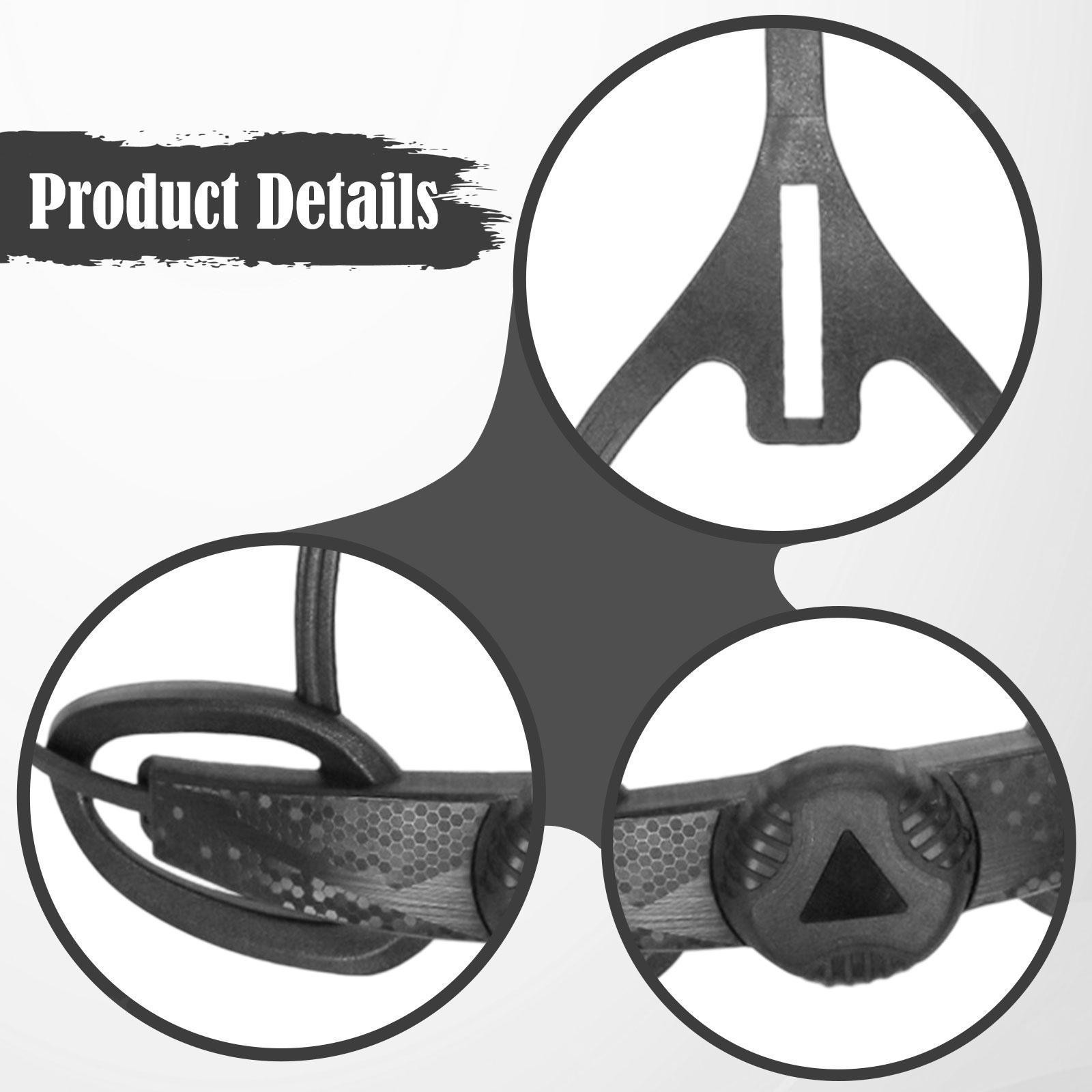 Helmet Adjuster Retention System Mountaineering Equestrian 3 Gear Adjustable