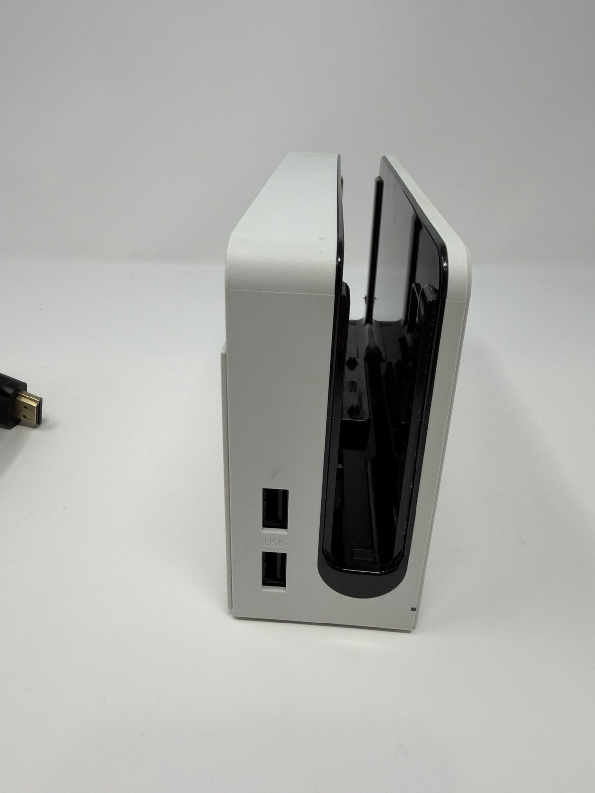 Genuine OEM Nintendo Switch OLED White Charging Dock, Power Adapter & HDMI Cable