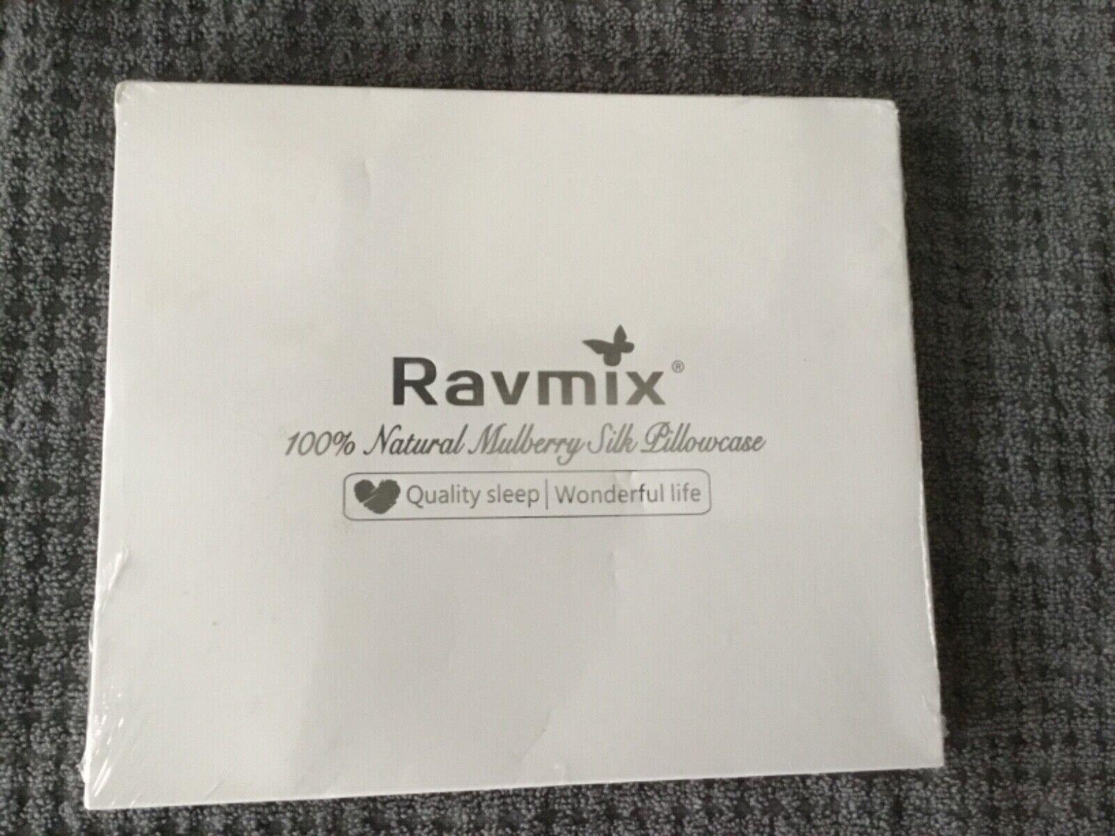 Ravmix 100% natural silk pillowcase-standard size 1-pc- Silver Grey