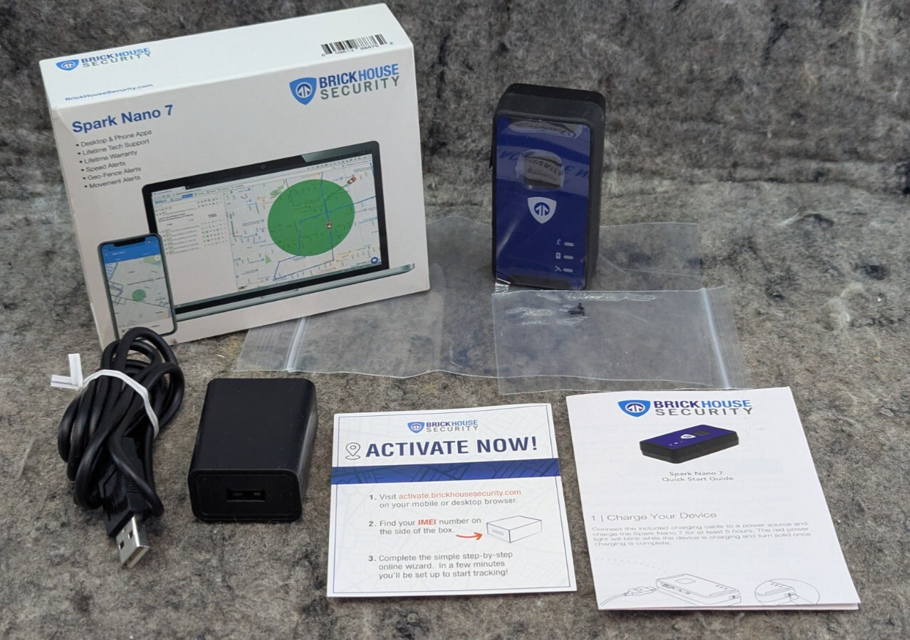 BrickHouse Security Spark Nano 7 4G Micro GPS Tracker 🔥New🔥