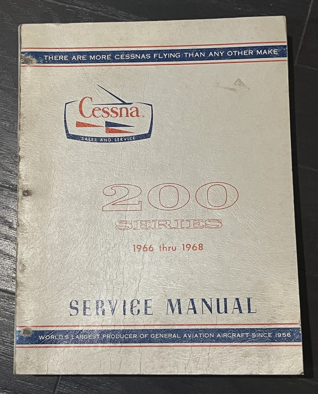 Cessna 200 Series Service Manual 1966 thru 1968 Original OEM Cessna Product