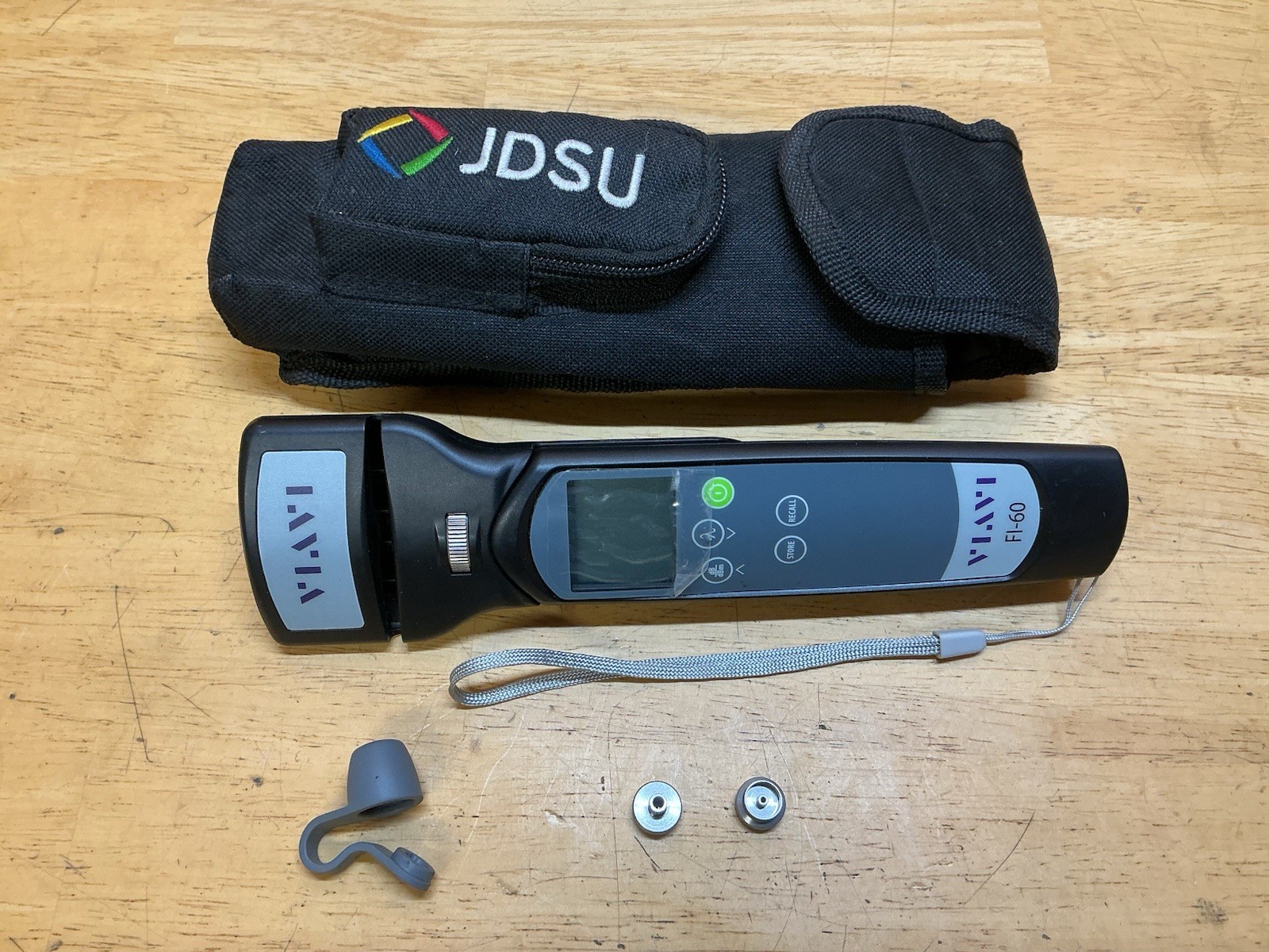 JDSU Viavi FI-60 Live Traffic Identifier & Power Meter 1.25 & 2.5 Adapters