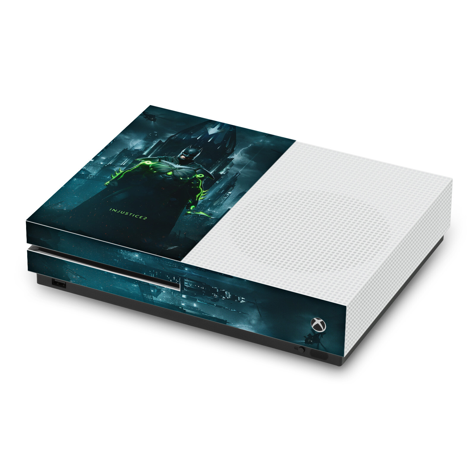 OFFICIAL INJUSTICE 2 CHARACTERS VINYL STICKER SKIN DECAL FOR XBOX ONE S CONSOLE