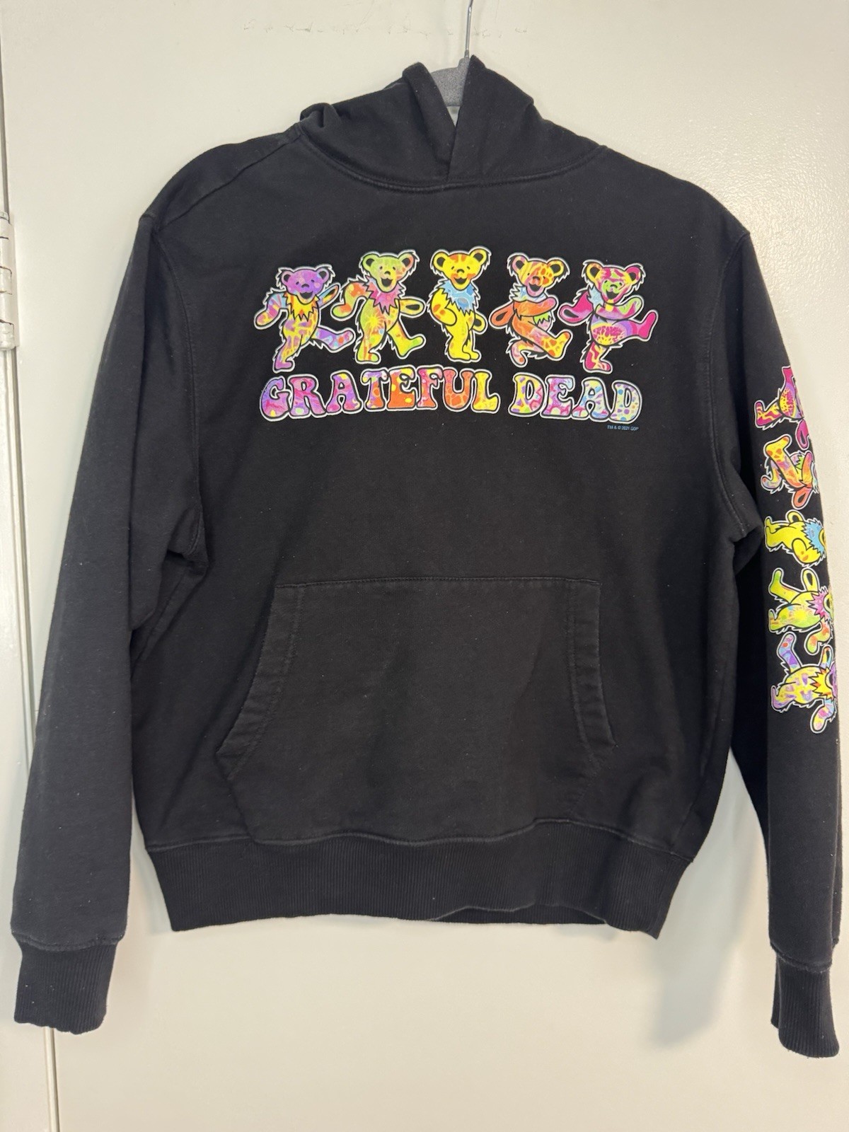 Grateful Dead Dancing Rainbow Bears Black Licensed Hoodie