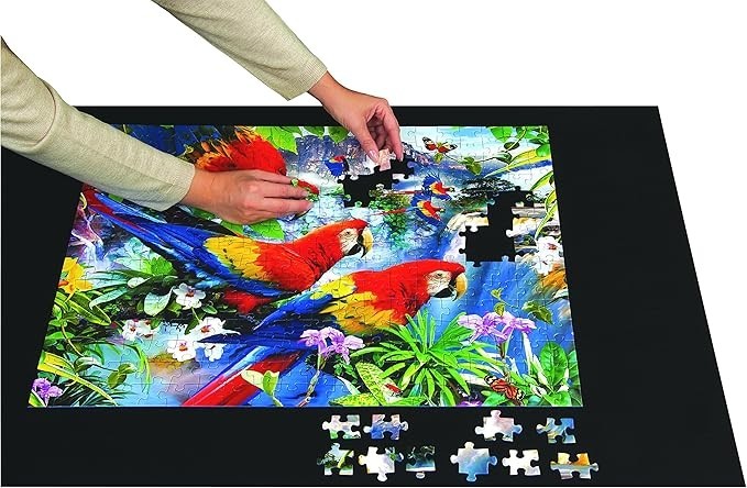 Ravensburger Puzzle Stow and Go Storage System Roll Up Mat 46x26" EUC