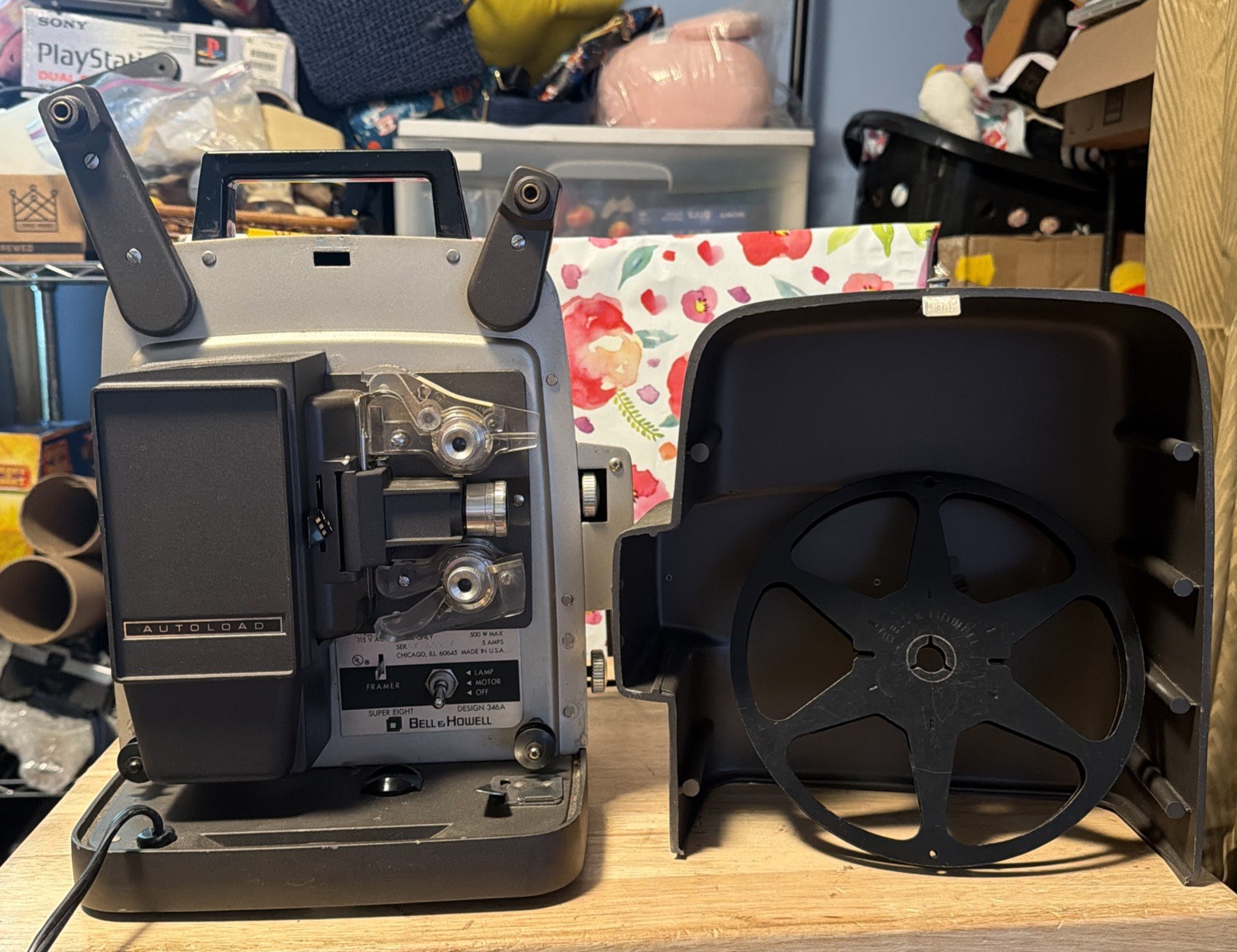 Bell and Howell 8mm Super 8 Autoload Film Projector 346A, See Description