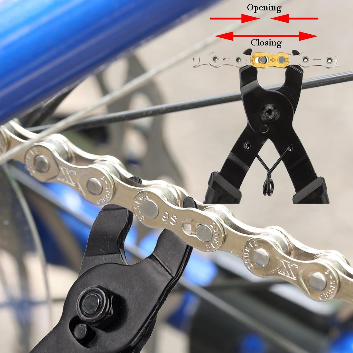 Compact Bike Chain Link Tool - Safe Storage and Effortless Use for Mechanics