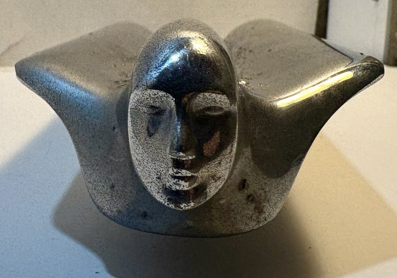 Vintage 1950 Cadillac Flying Goddess Chrome Hood Ornament & Base