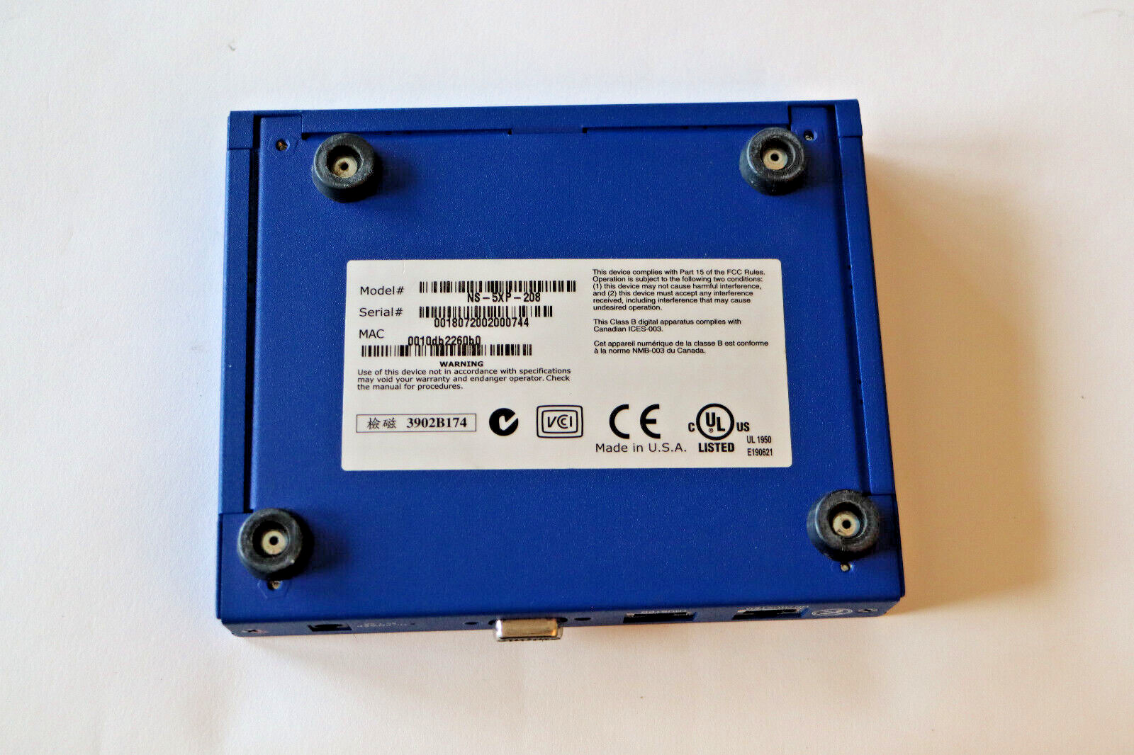 Netscreen NS-5XP-208 VPN Standalone Appliance