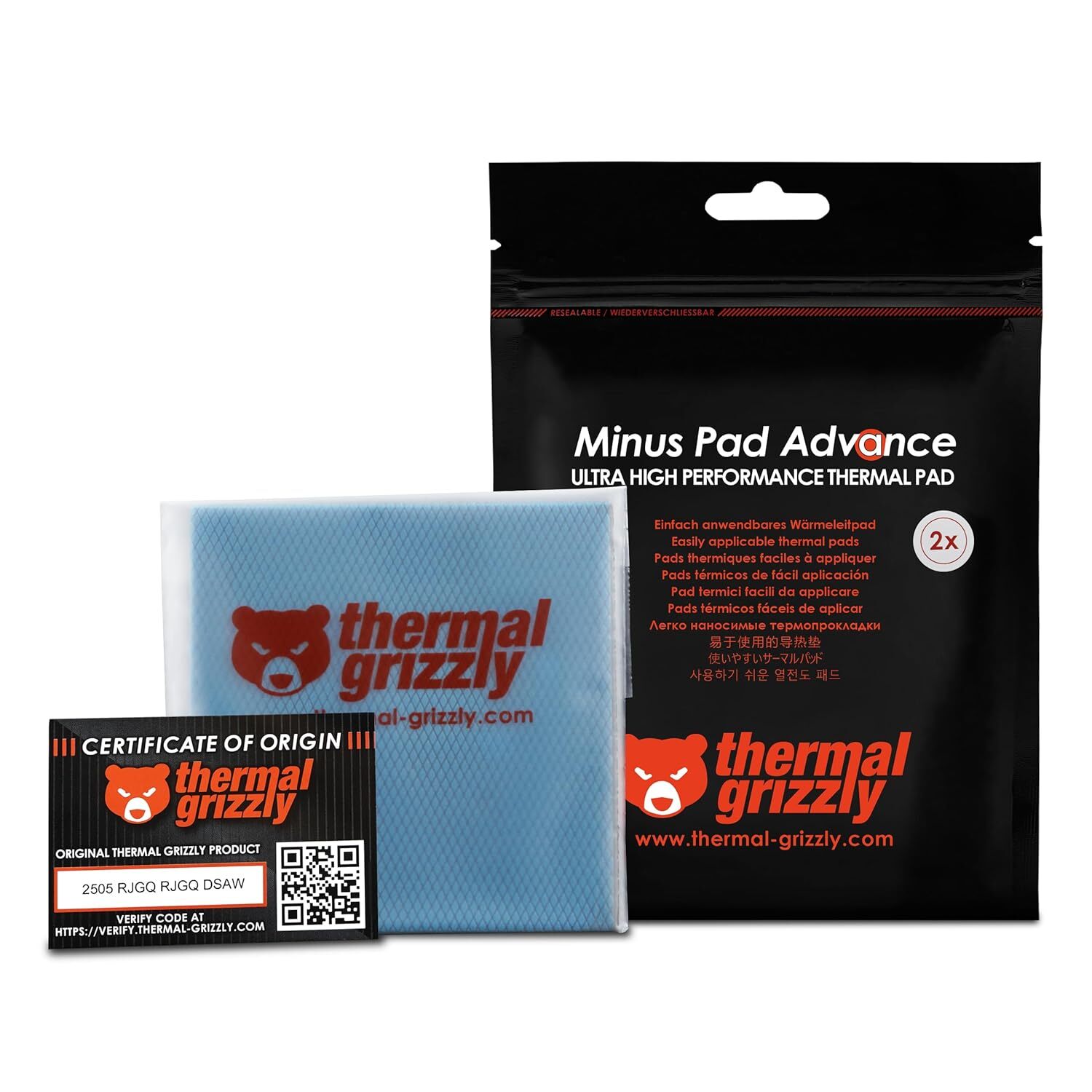 Thermal Grizzly Minus Pad Pro Thermal Pad 100x100x0.5mm TG-MP-P-100-100-05