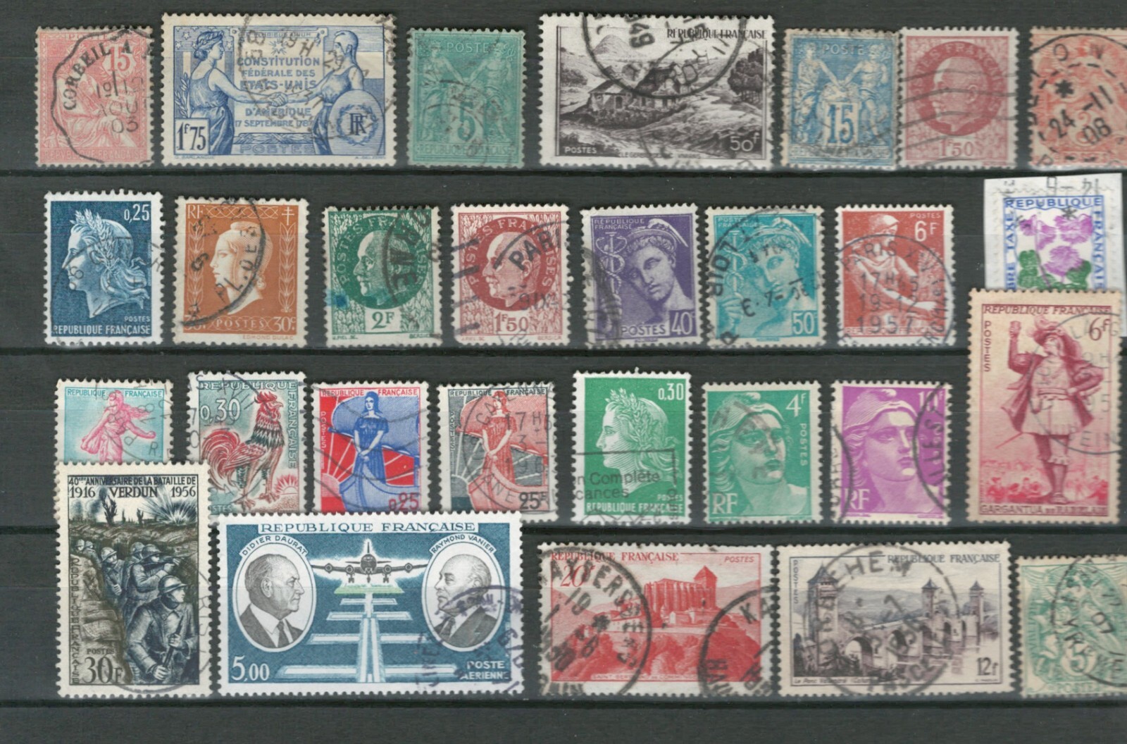 FRANCE EUROPE SELECTION CLASSIC USED  STAMPS  Lot (FR 724)