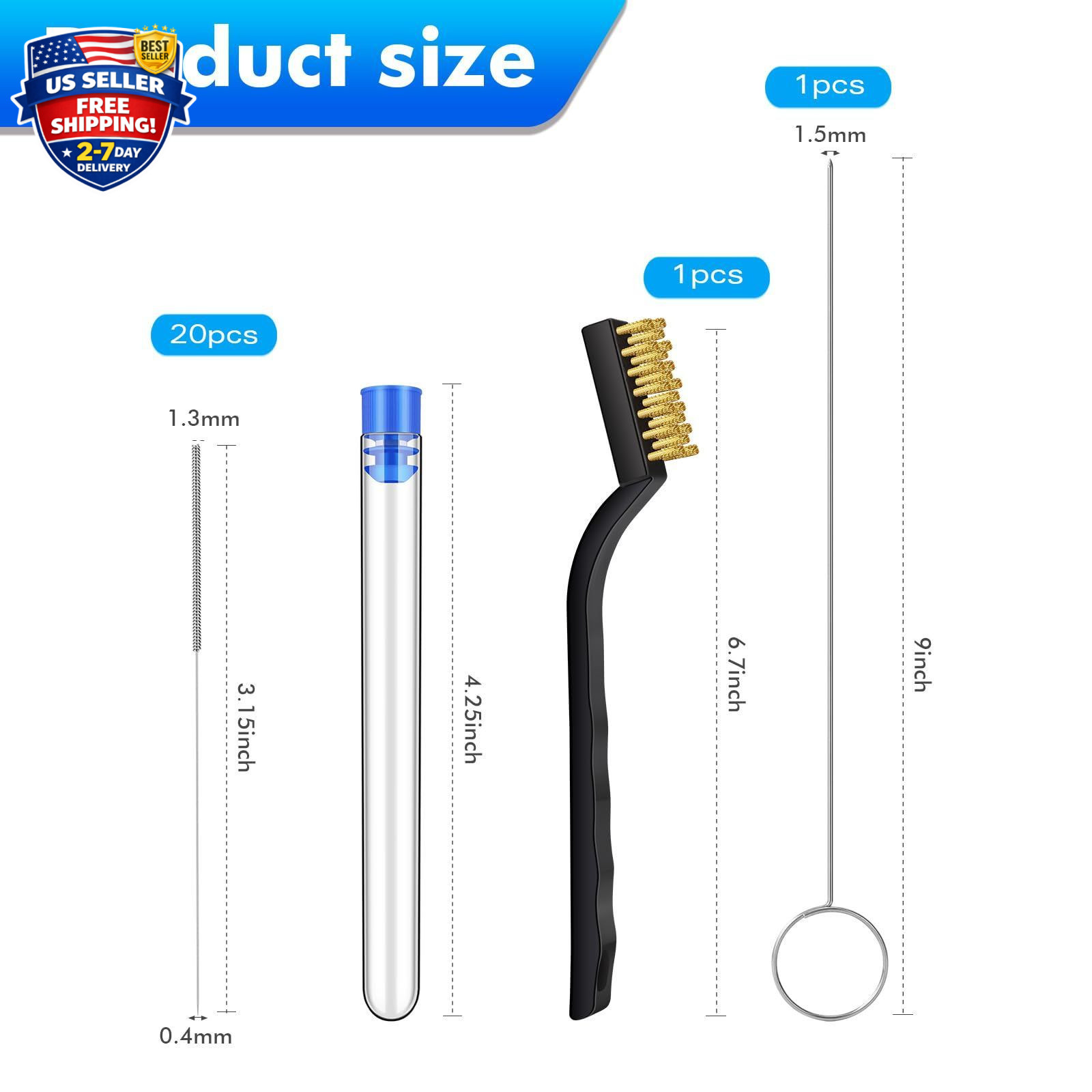 22Pcs 3D Printer Nozzle Cleaning Kit – Nozzle Cleaner 3D Printer with 1.5Mm