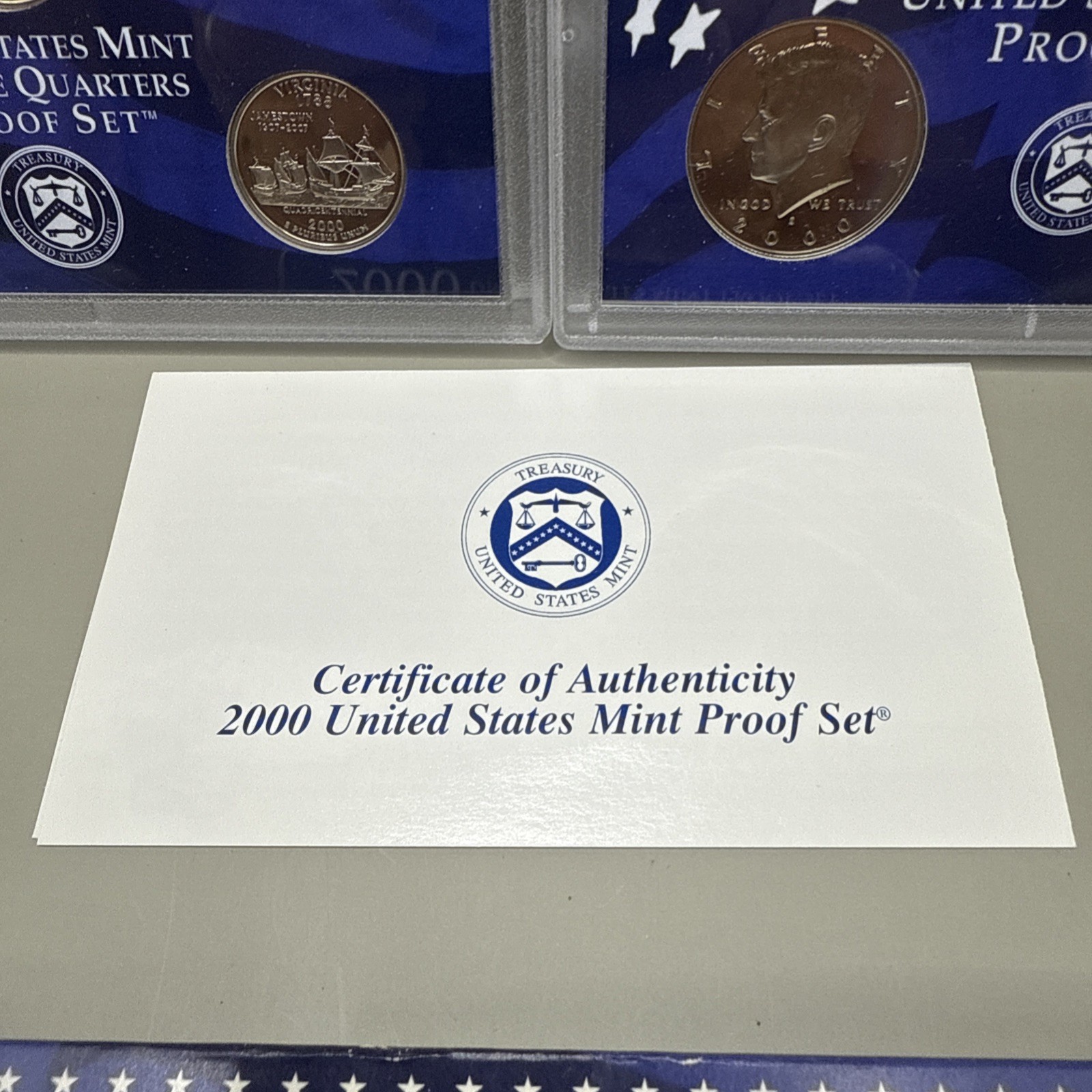 2000 S US MINT UNCIRCULATED PROOF SET. WITH OGP + COA. 10-COIN SET.
