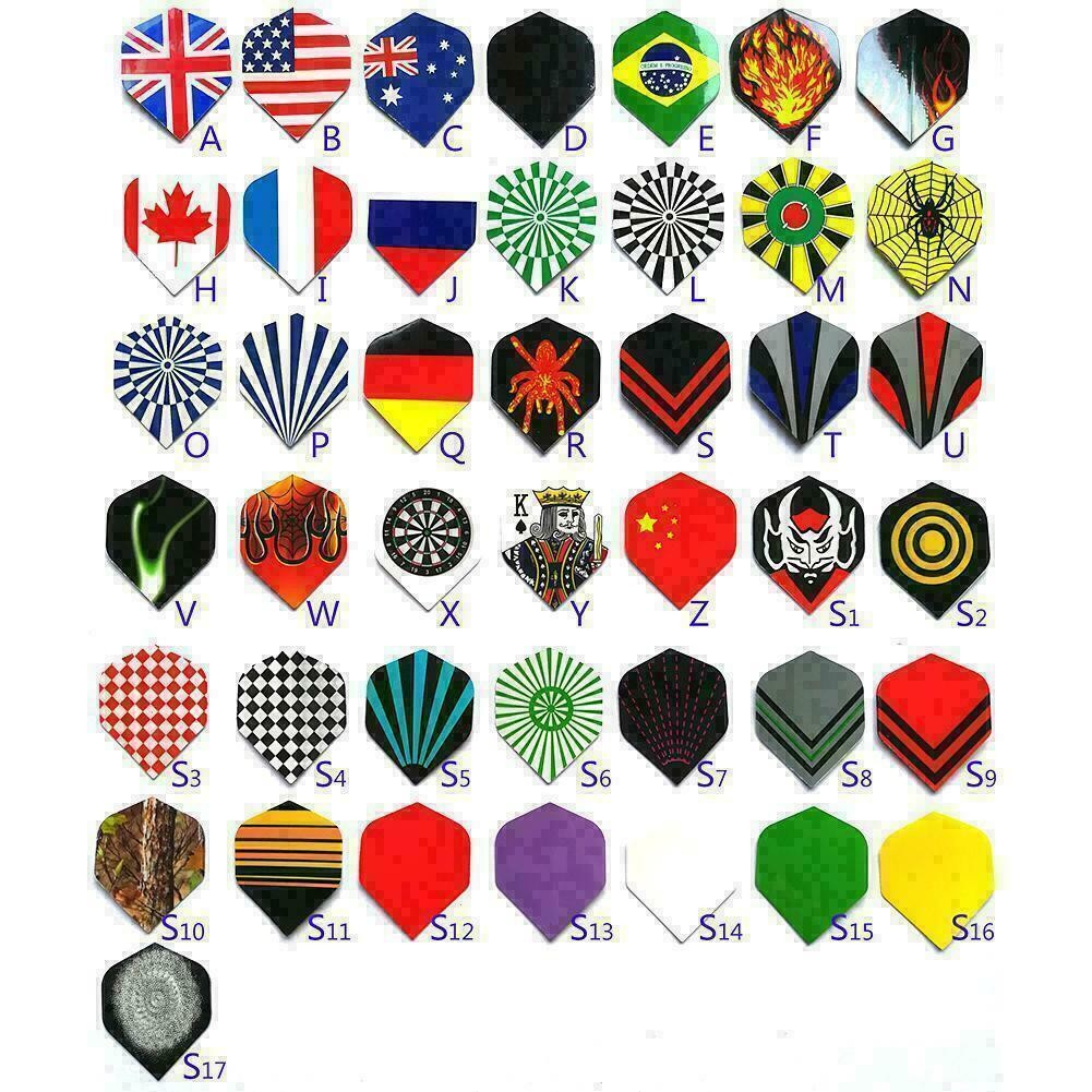 60Pcs 20-Pattern Dart PET Flights Multi-Styles Nice T4D4 Darts Profe Y0M3 Y5O4 J