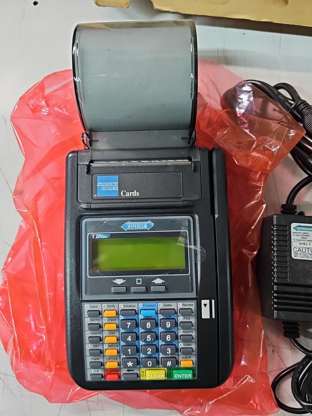 NEW OPEN BOX HYPERCOM T7PLUS-PIN Card Reader Printer SKU217125