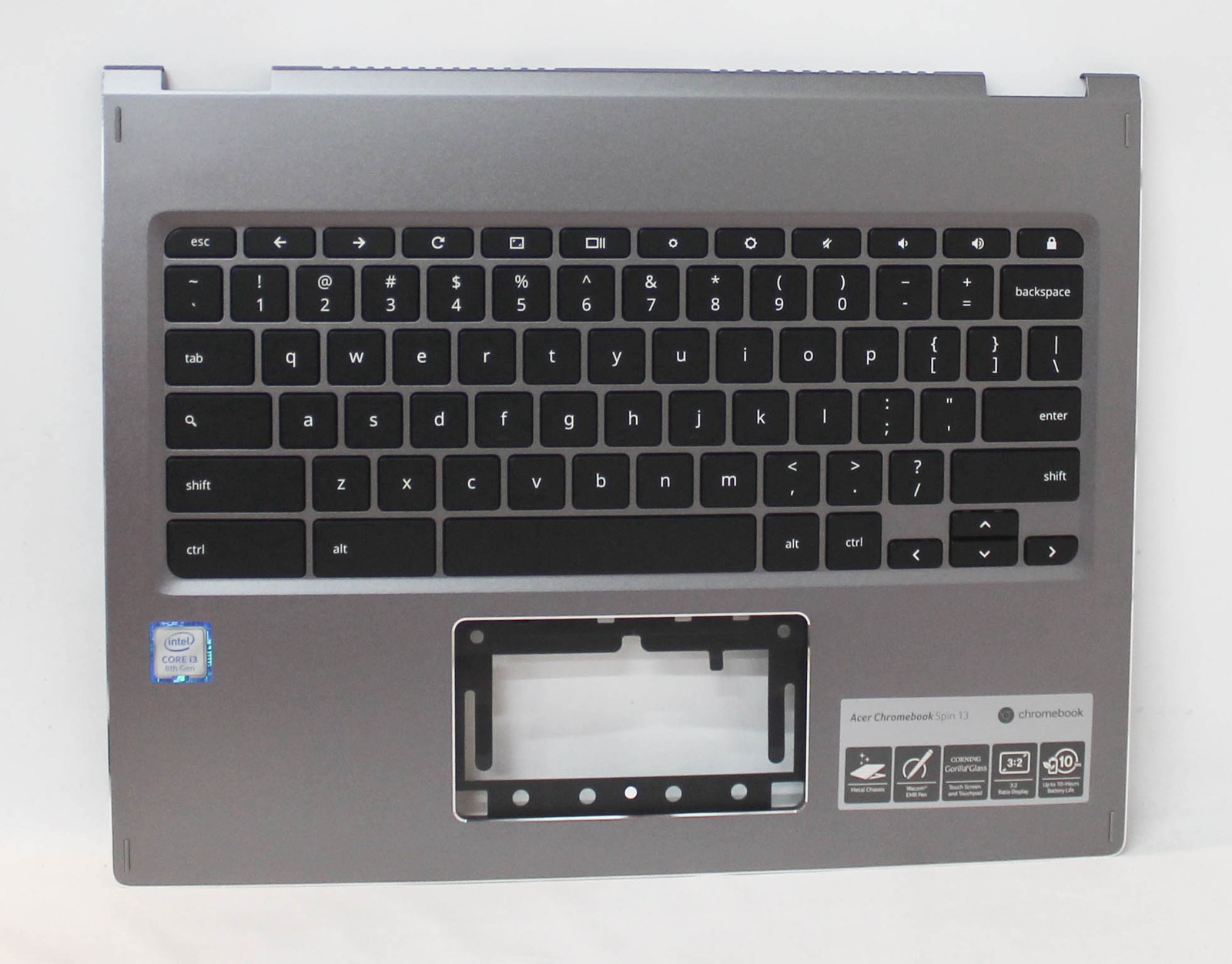 6B.H0RN7.018-B Acer Chromebook Spin 13 CP713-1WN Palmrest KB US BL Grade B