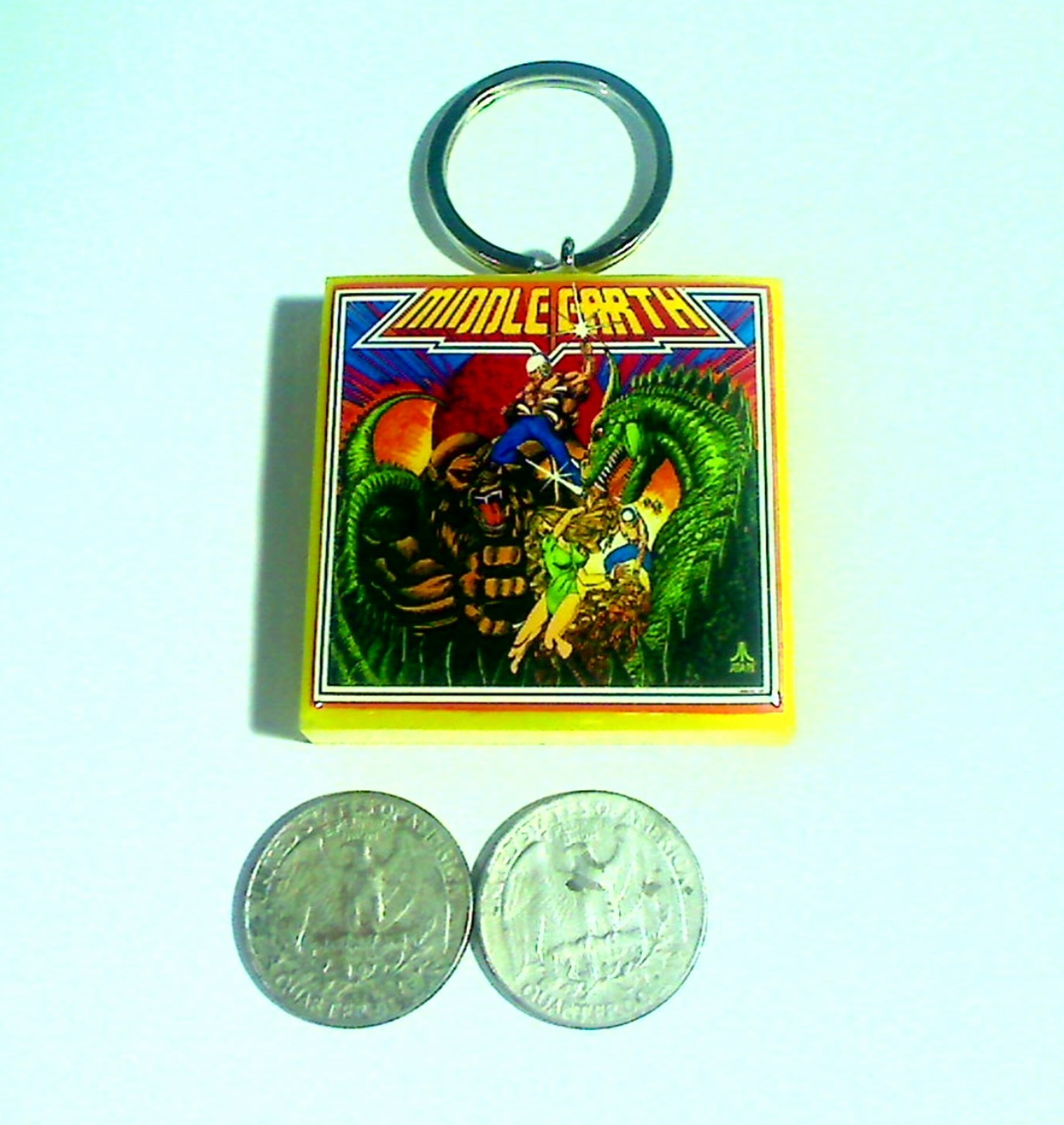 Atari Middle Earth Pinball Backglass Keychain