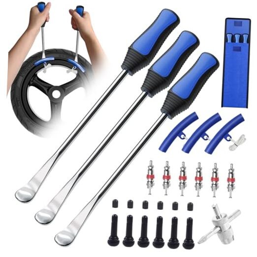 11.5" Tire Spoon Kit, 26pcs Tire Changing Tool for Motorcycle Dirt 11.5" Blue