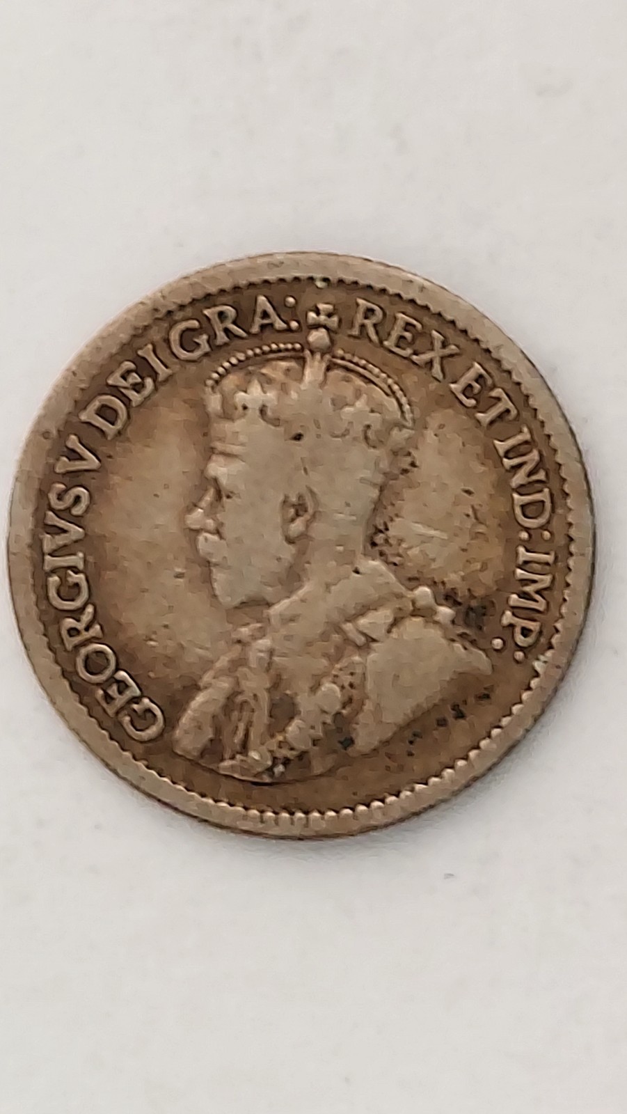 1914 Canada 5 Cent Silver, .925 Silver